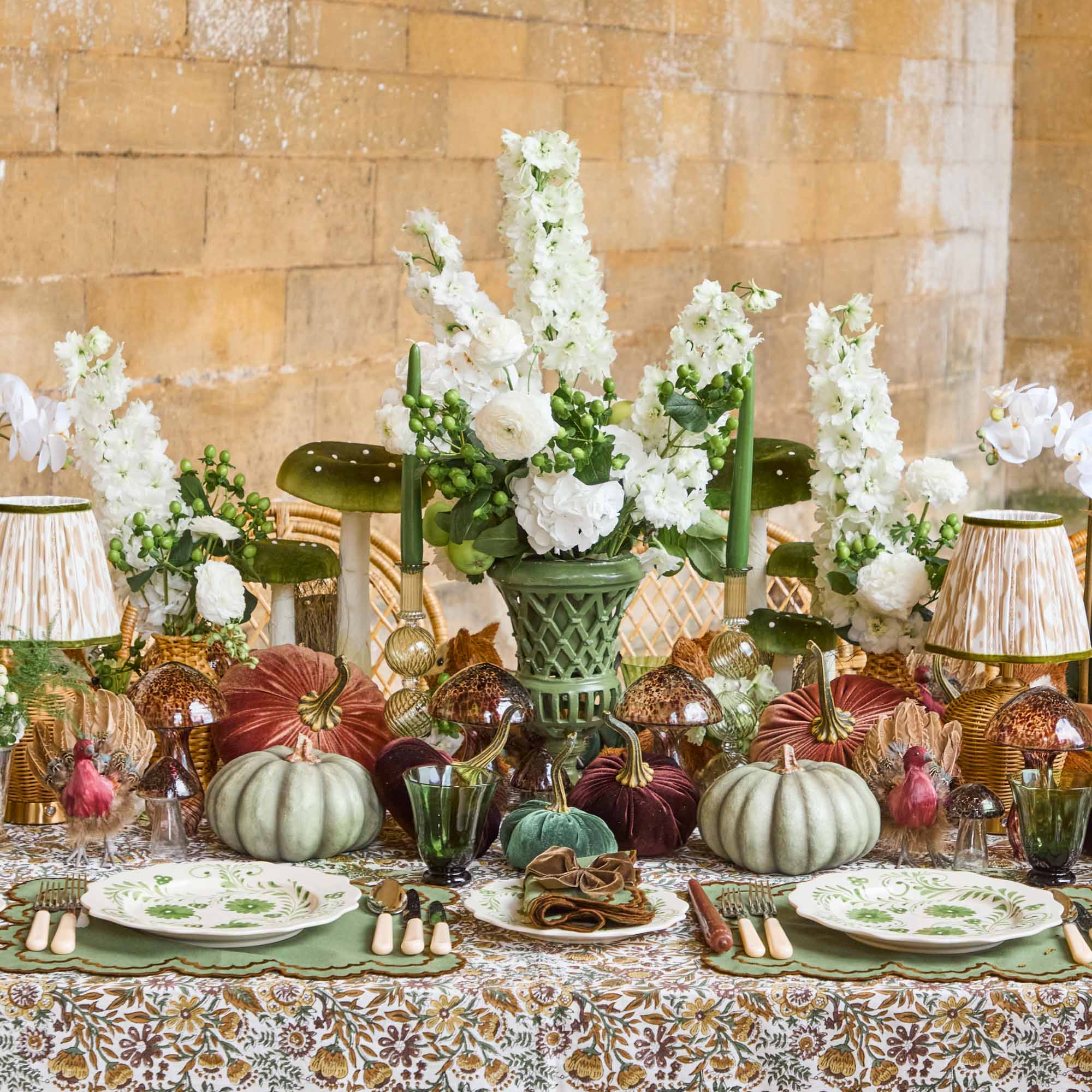 Putty & Green Ikat Lampshade (18cm)