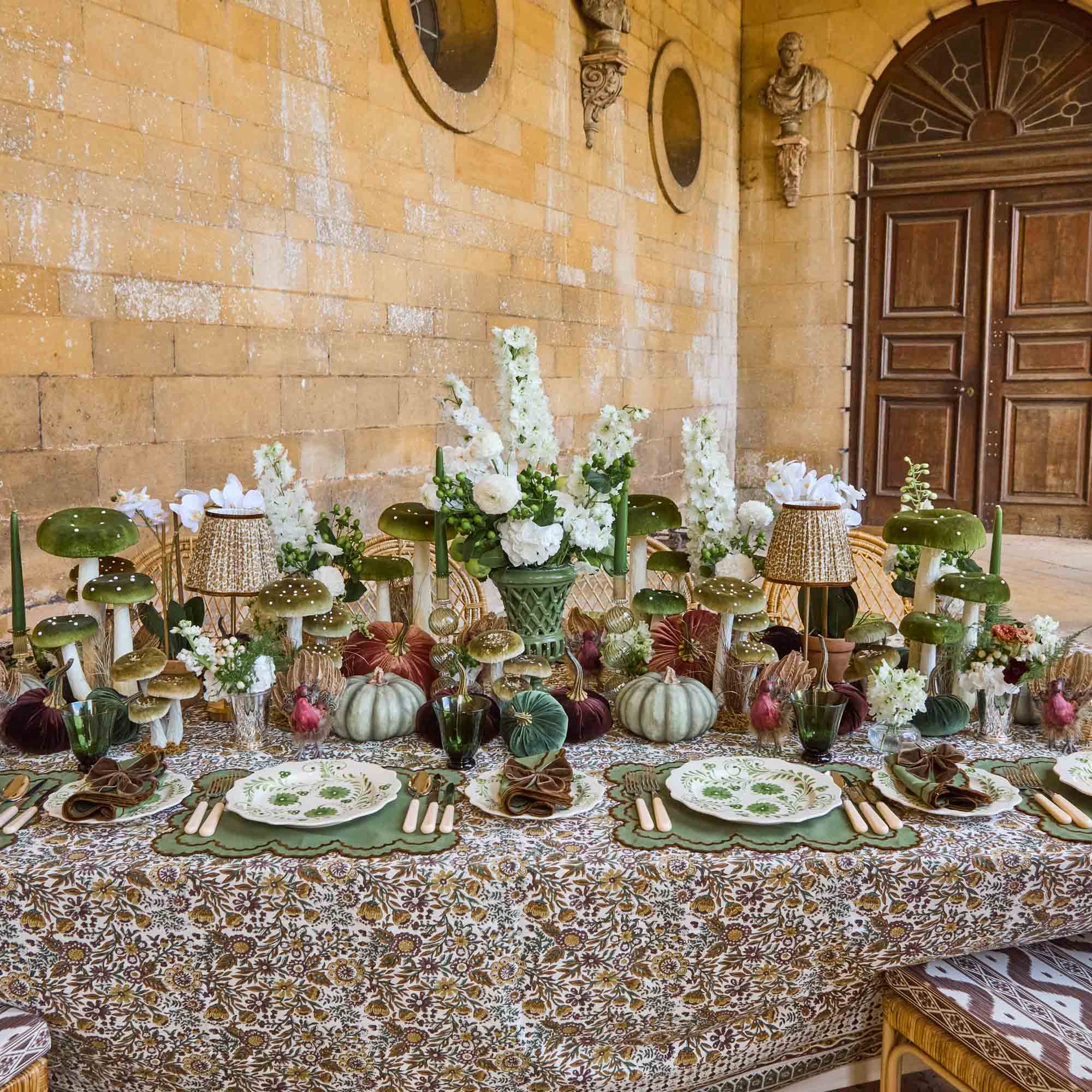 Tall Rechargeable Lamp with Natural Leopard Shade (18cm)