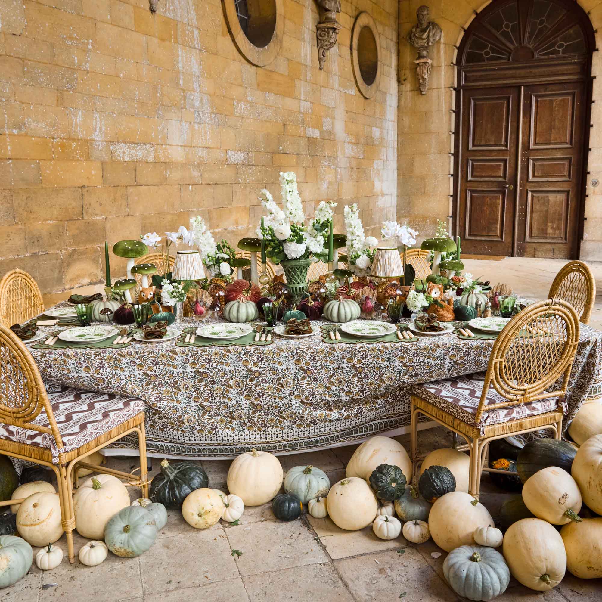 Putty & Green Ikat Lampshade (18cm)