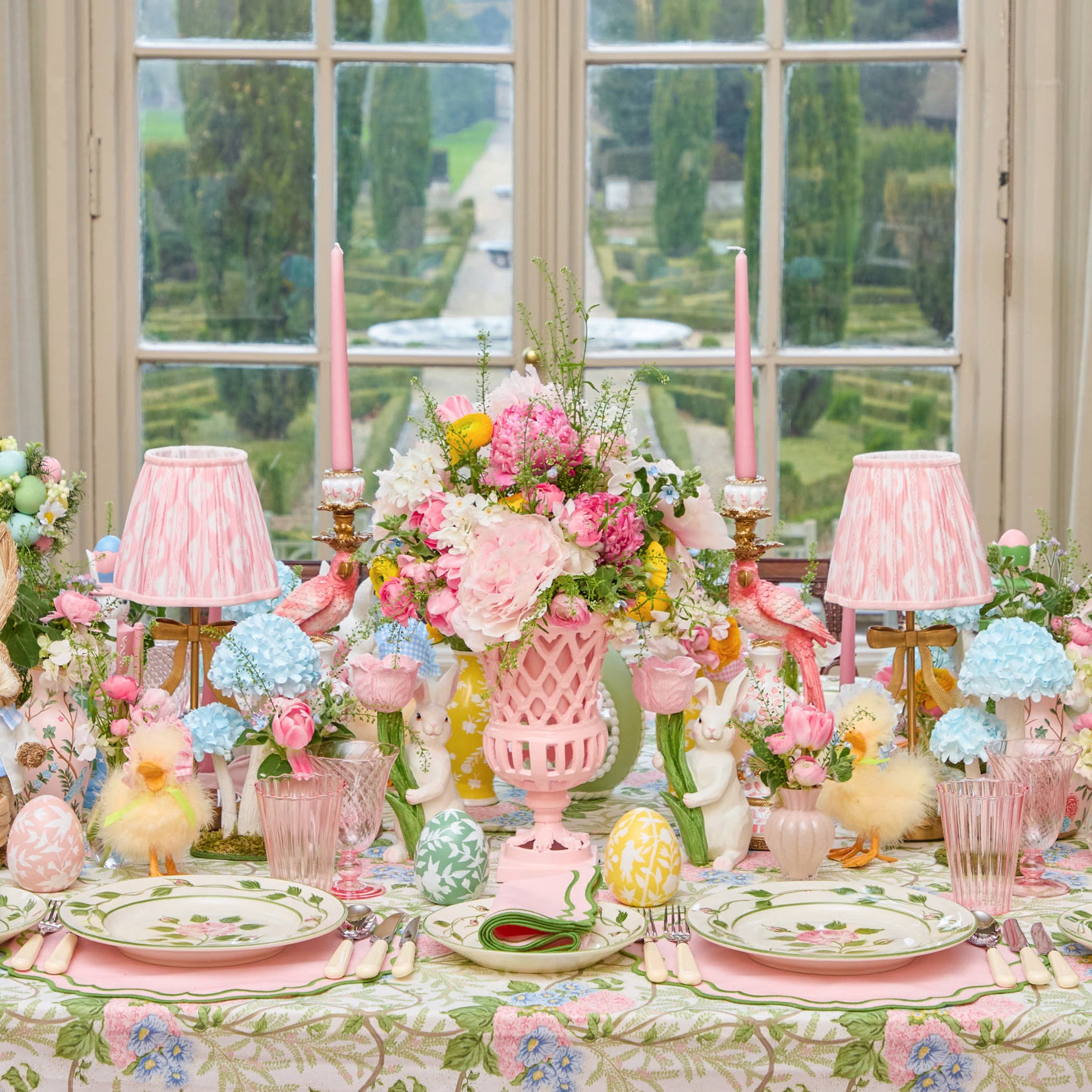 Small Adelaide Pink Lattice Urn Vase