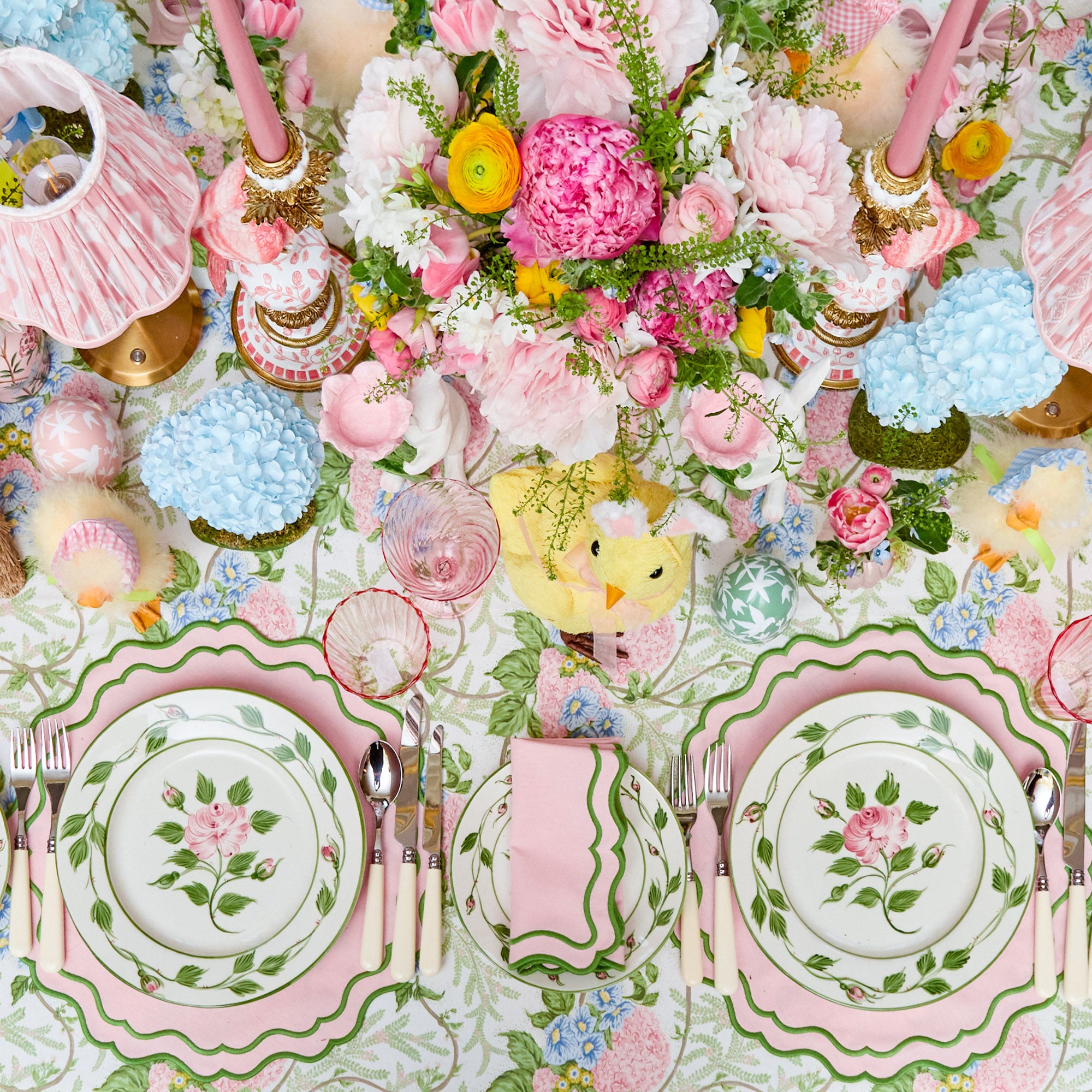 Katherine Pink & Green Placemats (Set of 4)