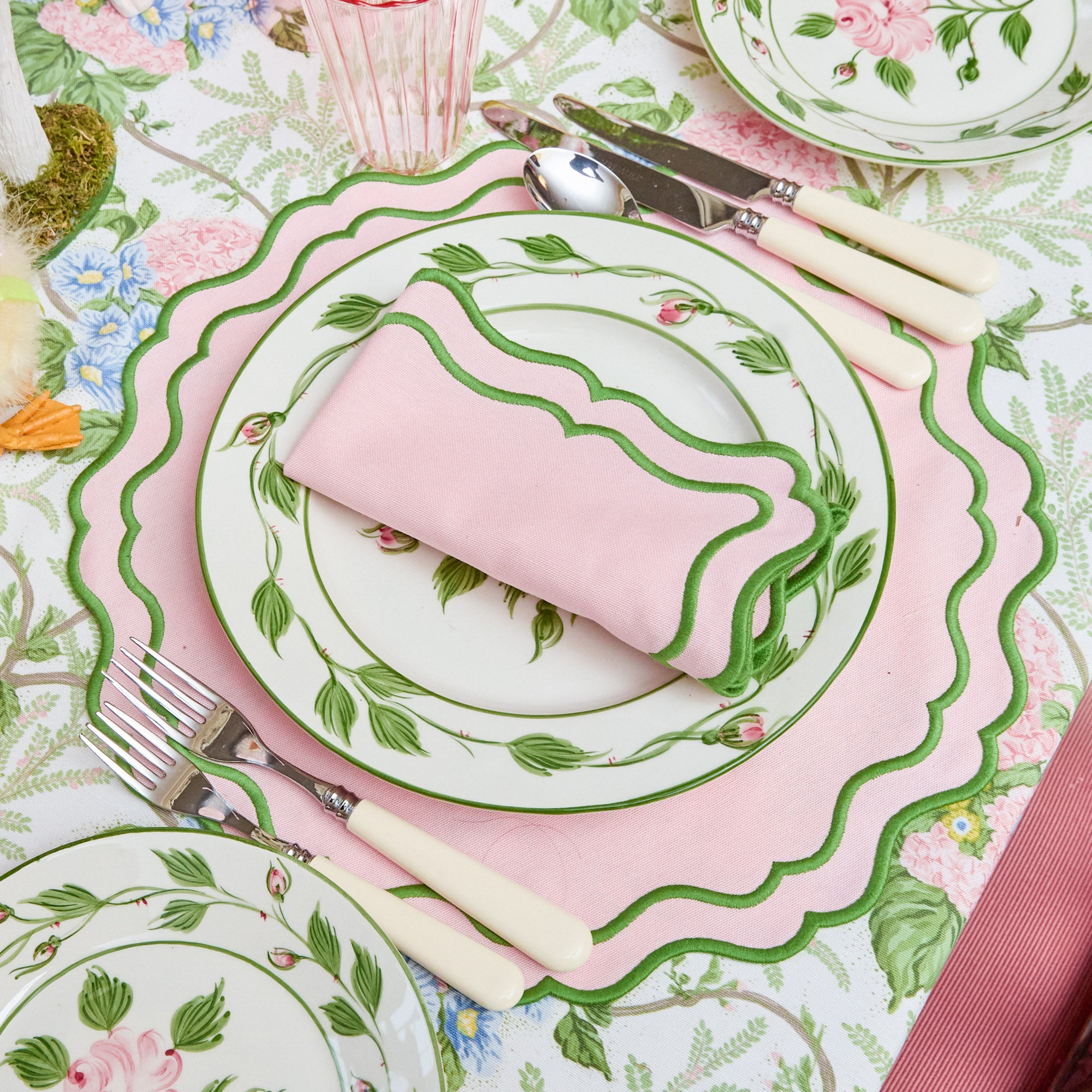 Katherine Pink & Green Placemats (Set of 4)