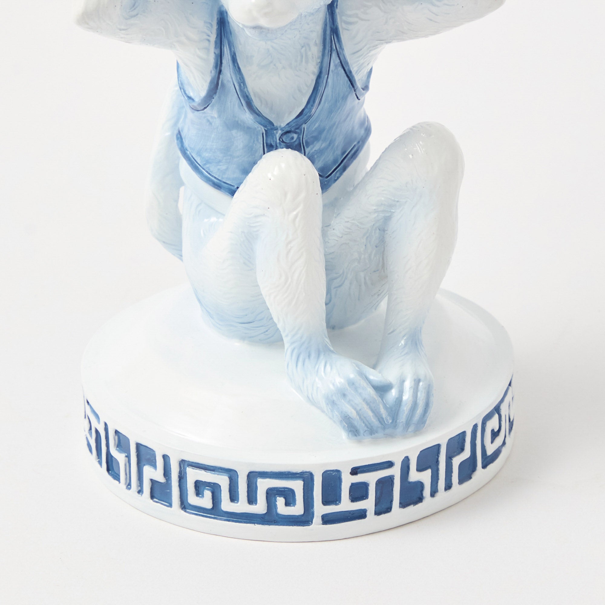 Blue Monkey Candle Holders (Pair)