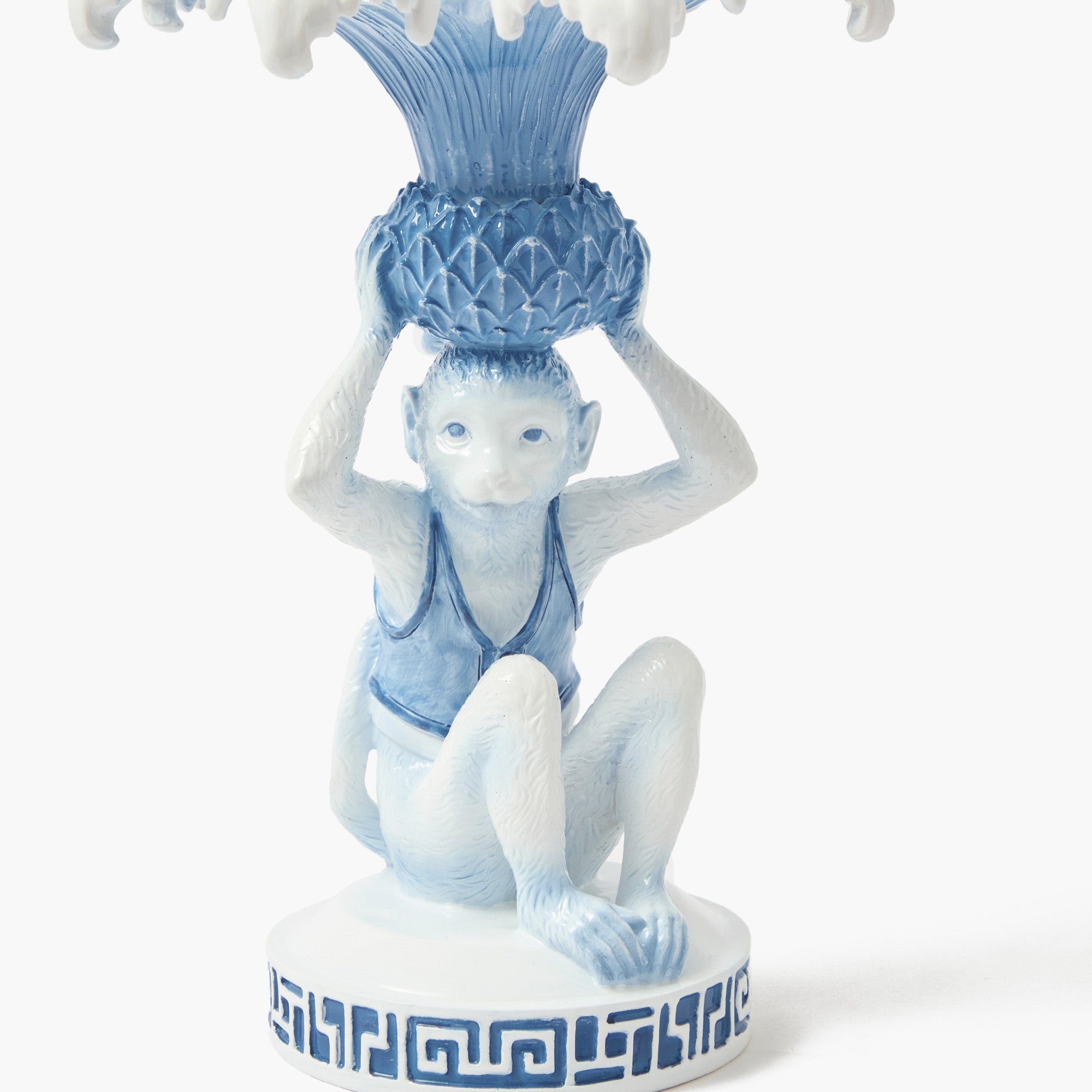 Blue Monkey Candle Holders (Pair)