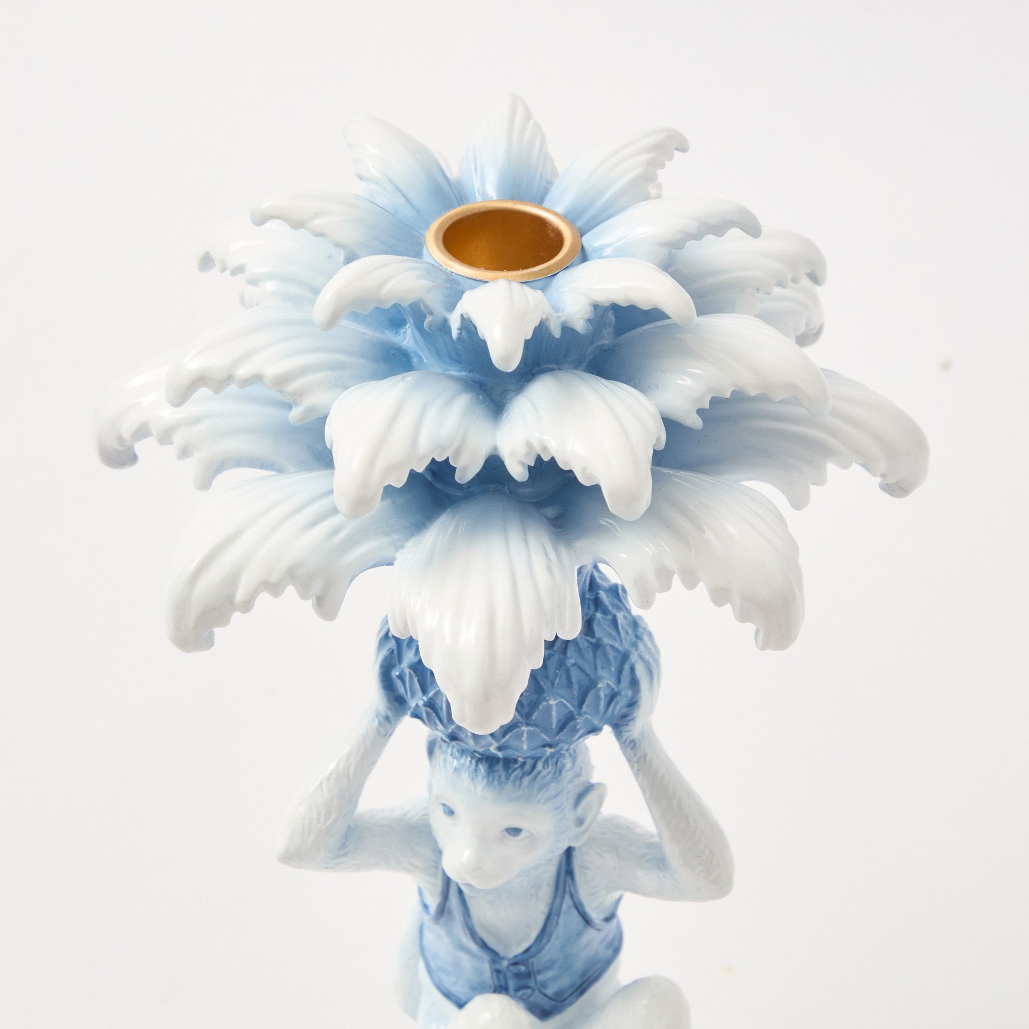 Blue Monkey Candle Holders (Pair)
