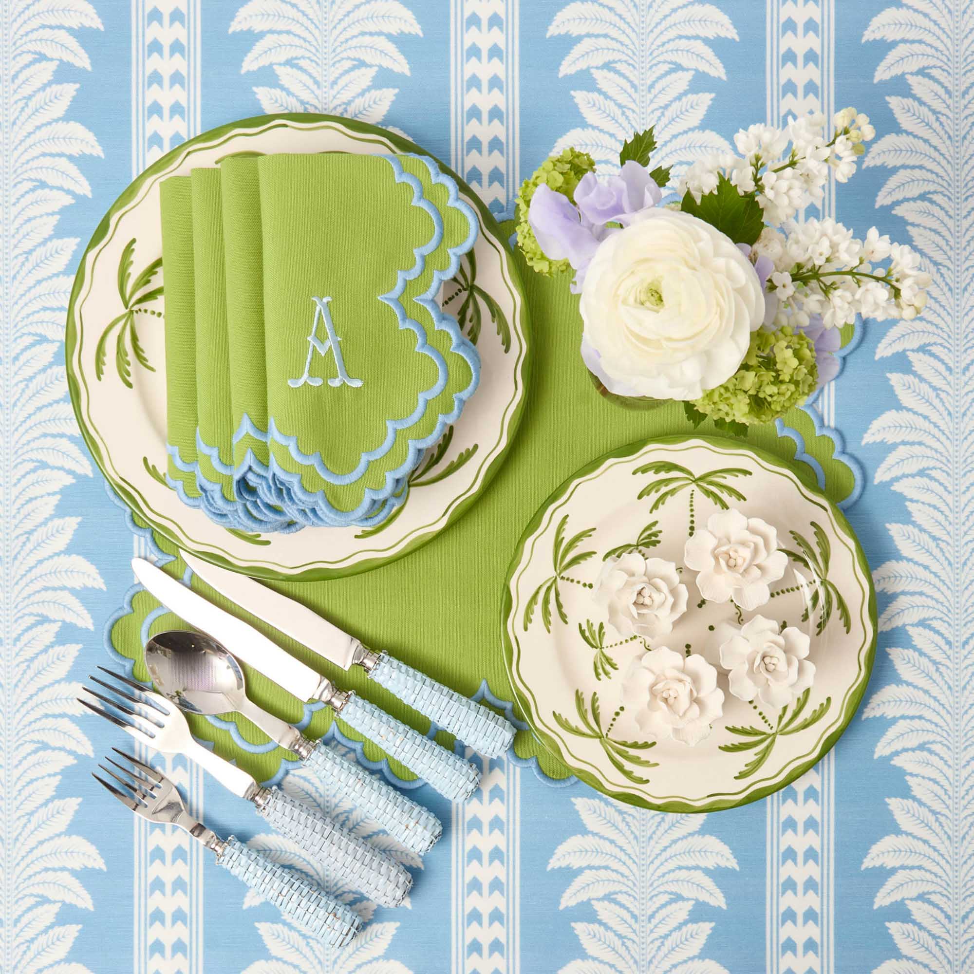 Blue Rattan Cutlery (5 Piece)