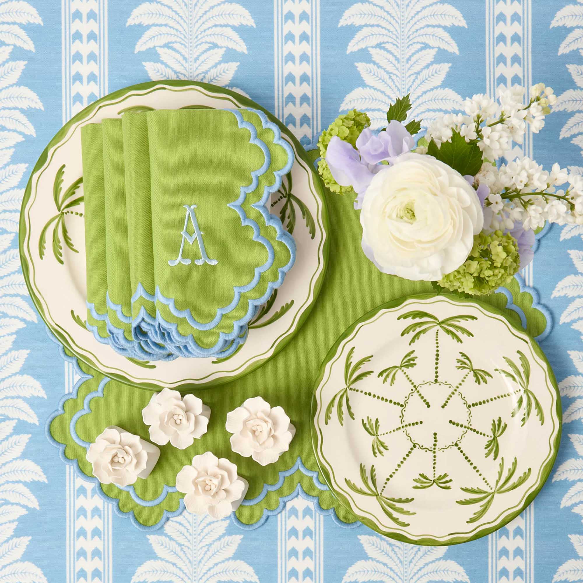 Fiore Porcelain Napkin Rings (Set of 4)