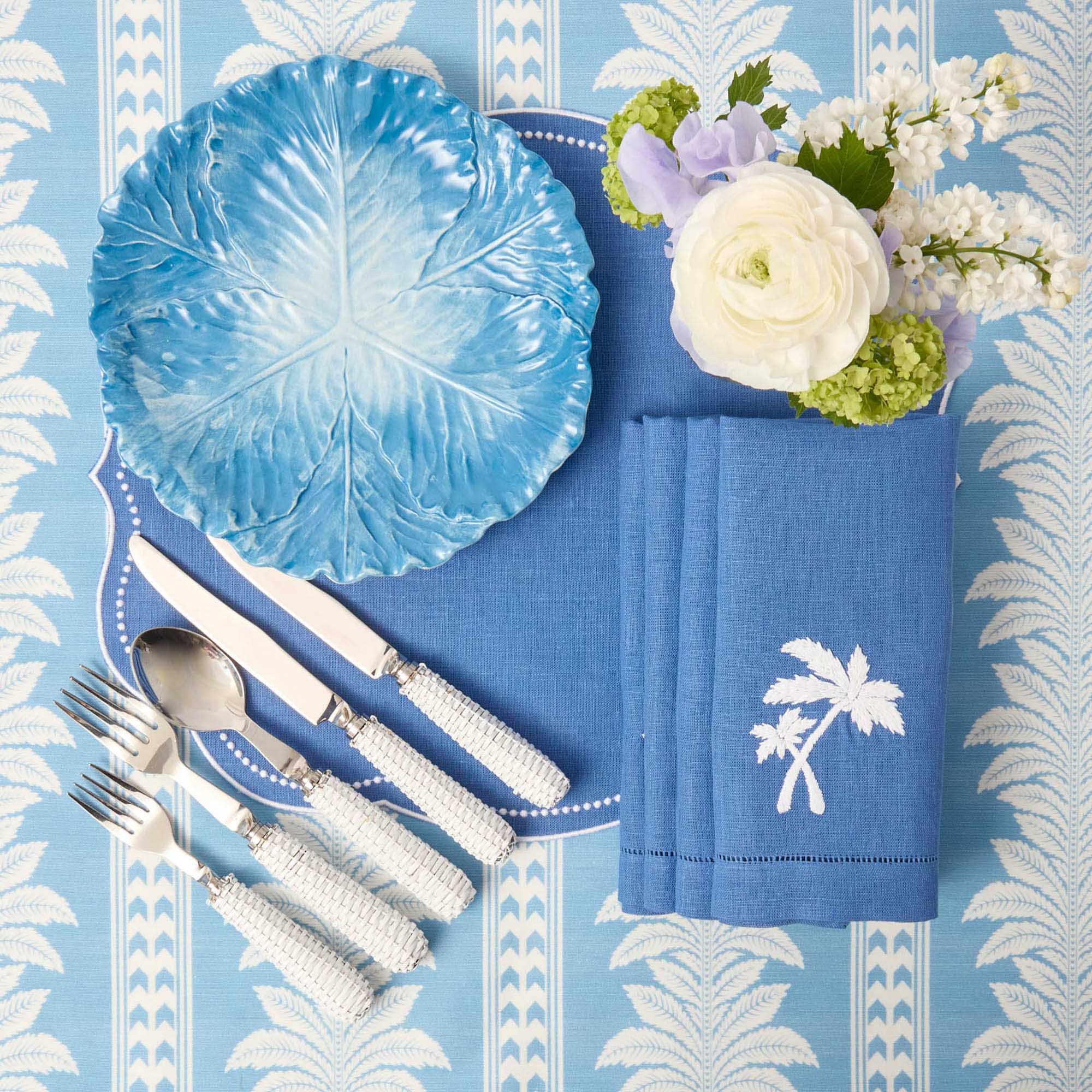 Serena Cabbage Dinner & Starter Plates (Set of 8)