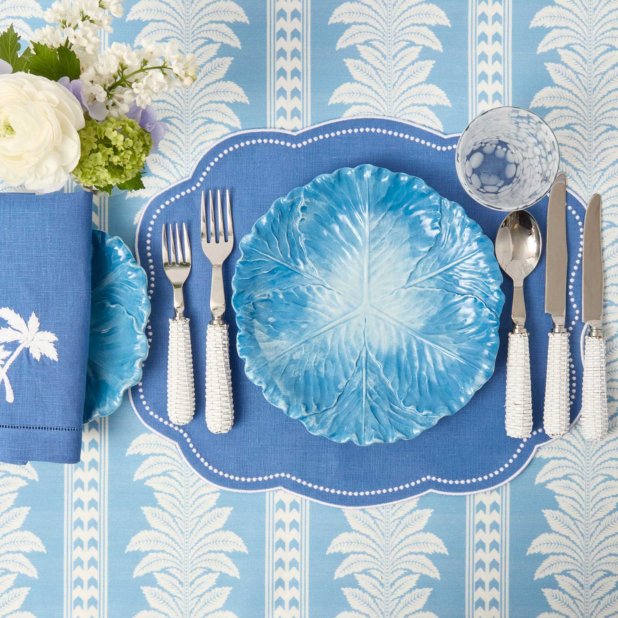 Serena Cabbage Dinner & Starter Plates (Set of 8)