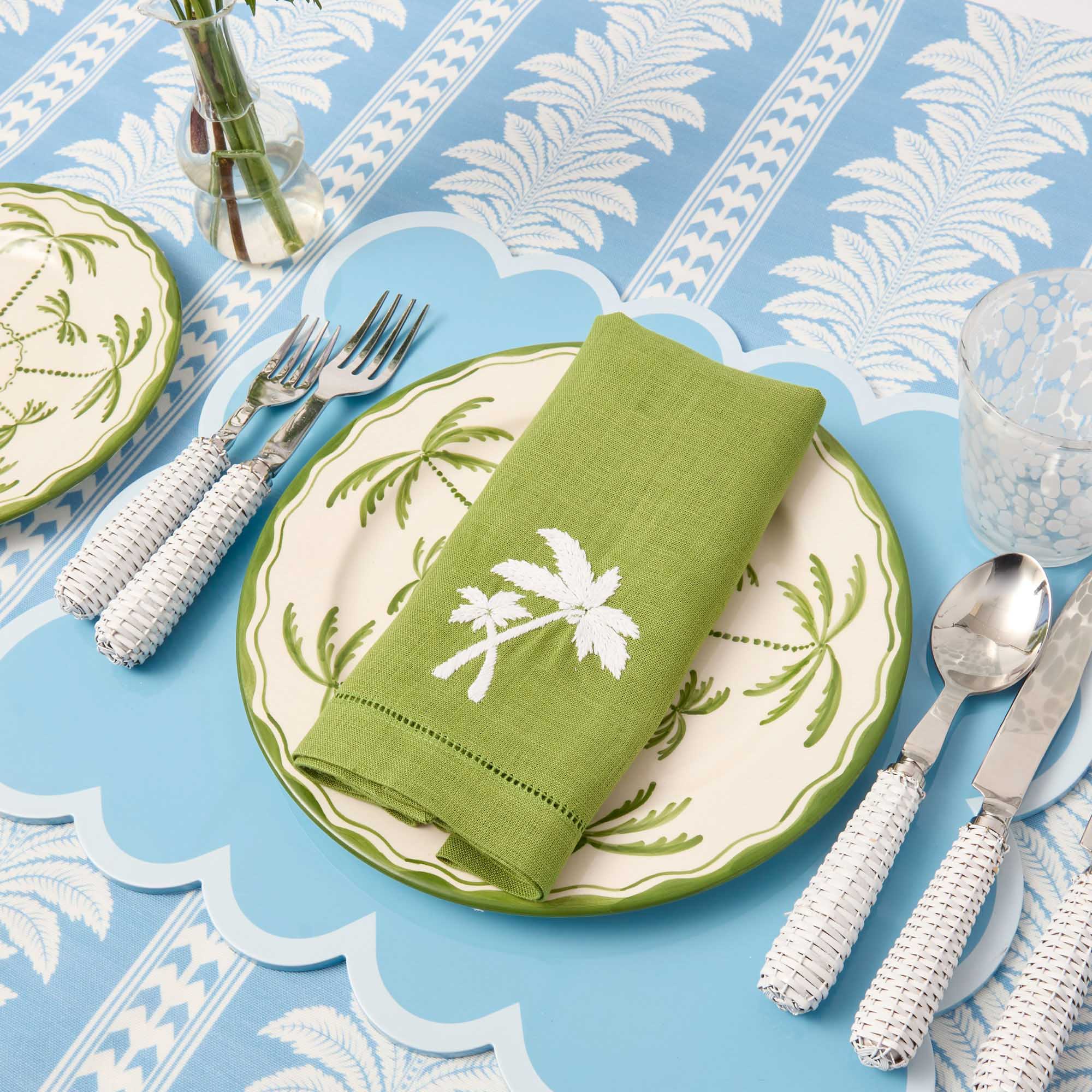 White Rattan Cutlery (5 Piece)