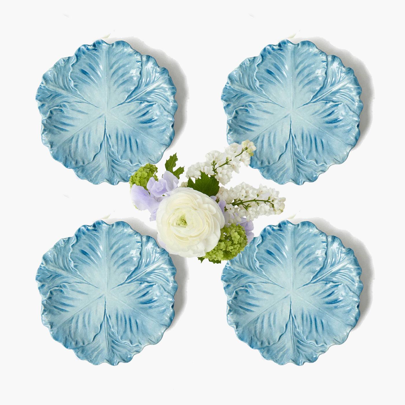 Serena Cabbage Starter Plate (Set of 4)