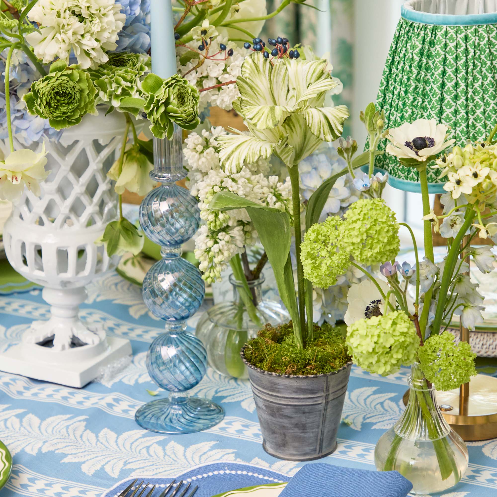 Mrs. Alice Handpainted Green Tulip