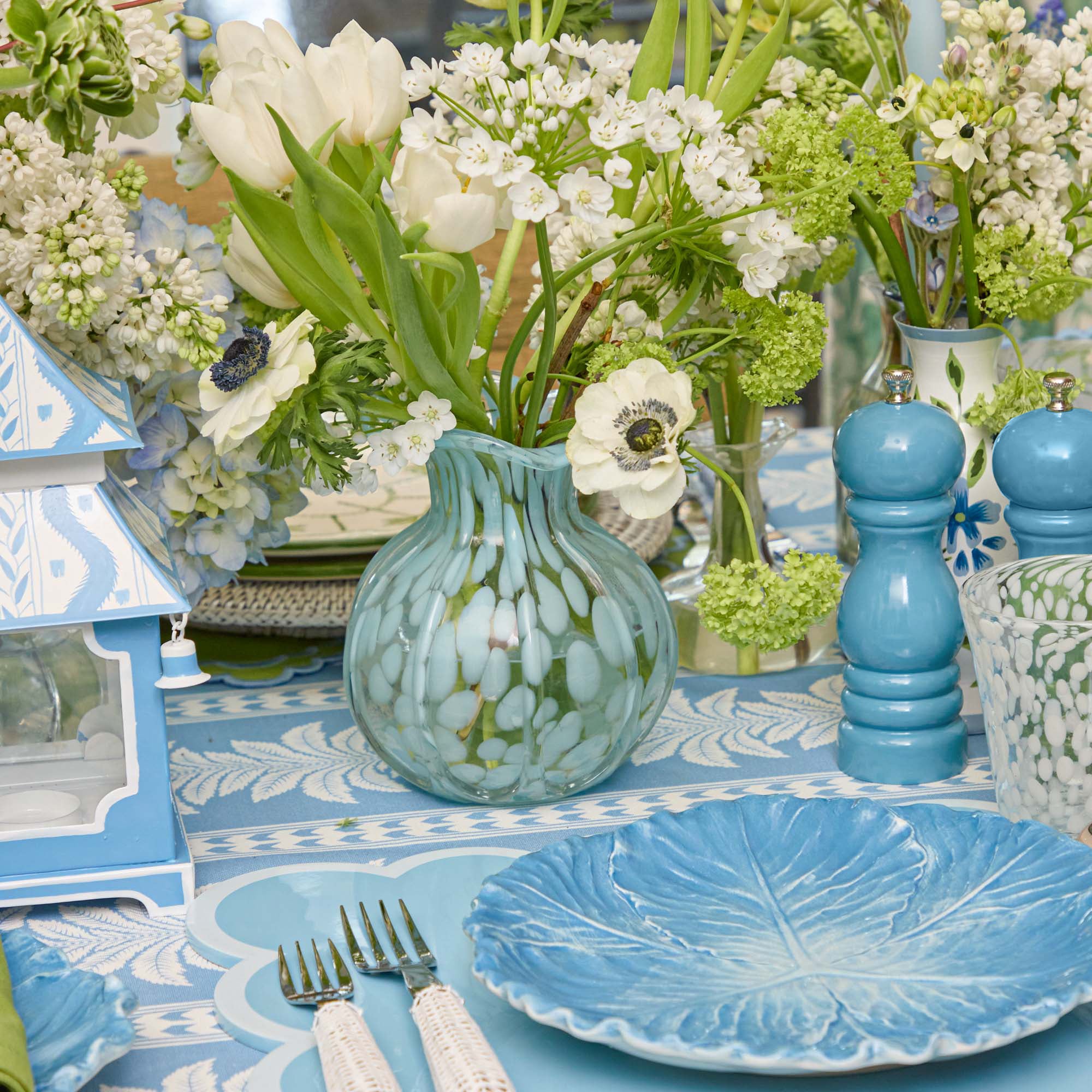 Blue Lacquer Salt & Pepper Set