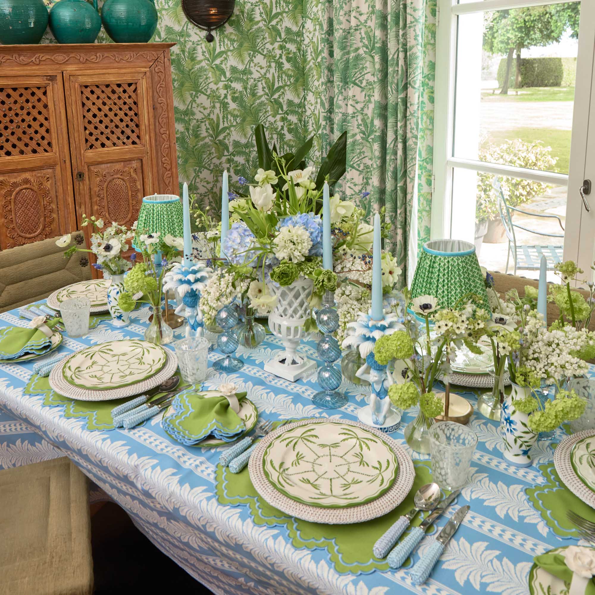 Blue Rattan Cutlery (5 Piece)