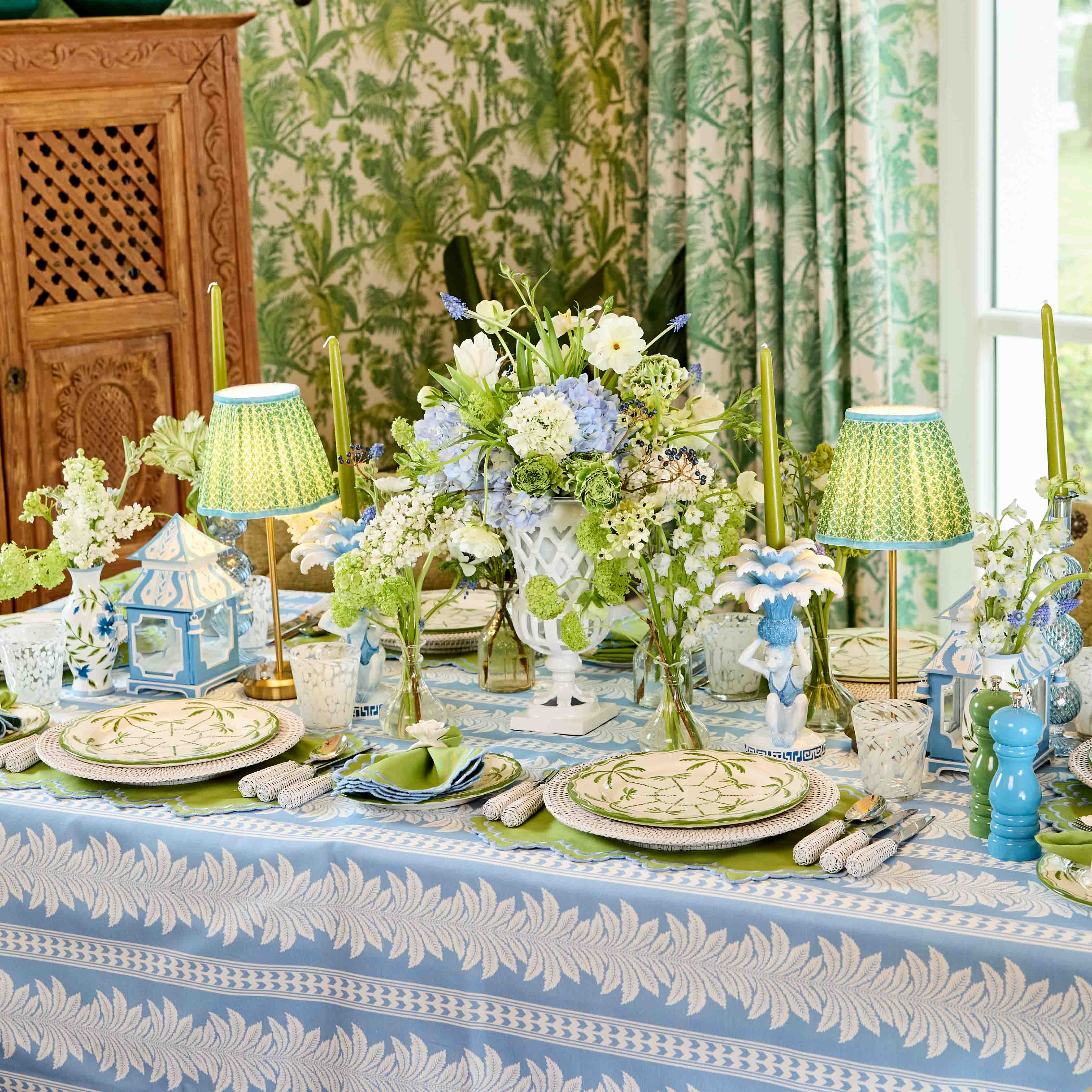 Camille Azure Candle Set (Blue)