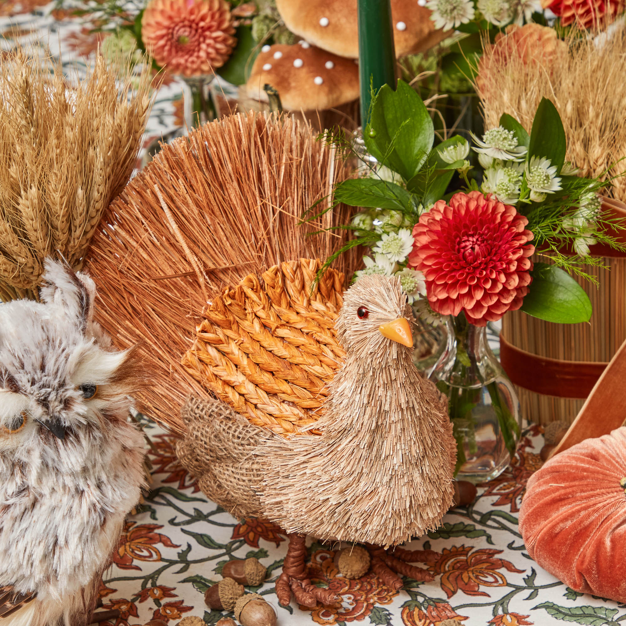 Decorative Raffia Turkey