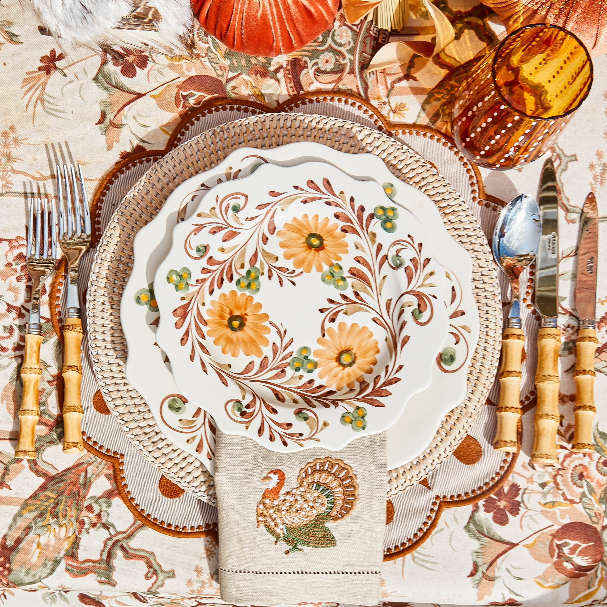 Natural Rattan Charger Plates (Set of 4)