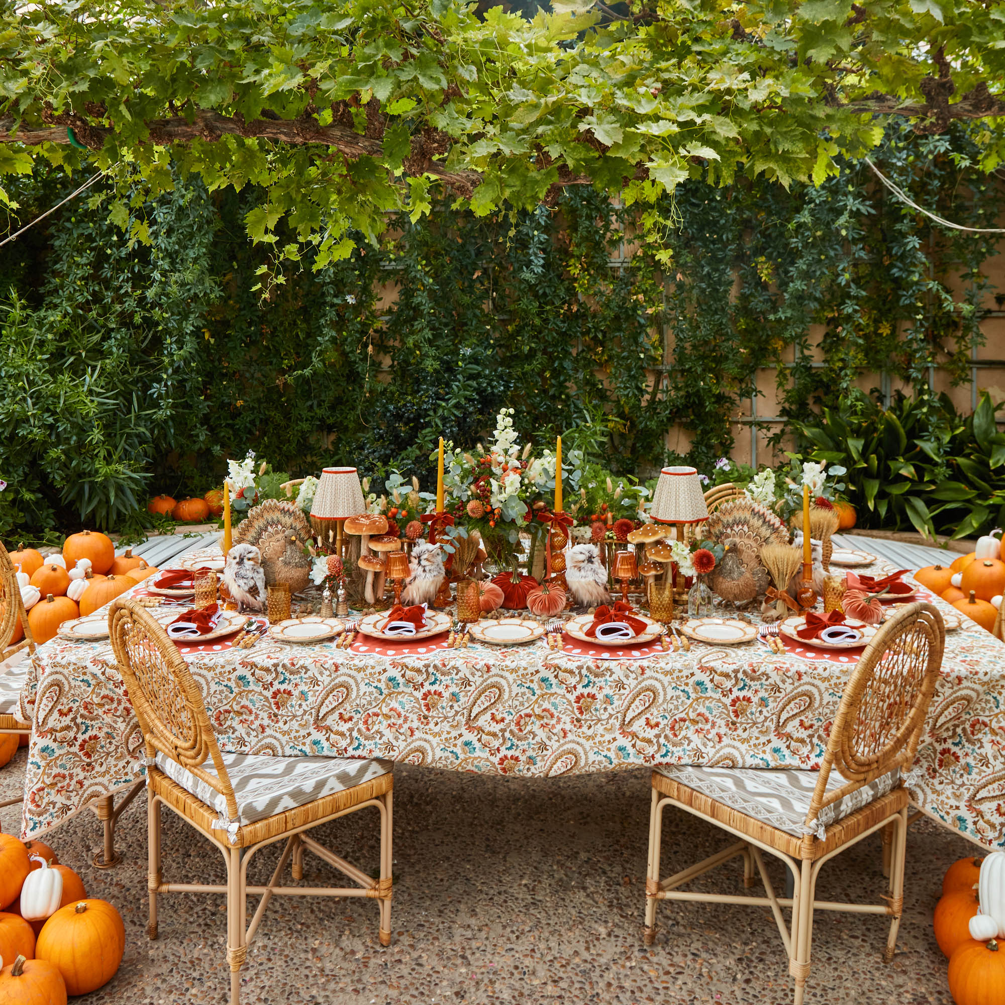 Burnt Orange Velvet Bows (Set of 4) - 20cm