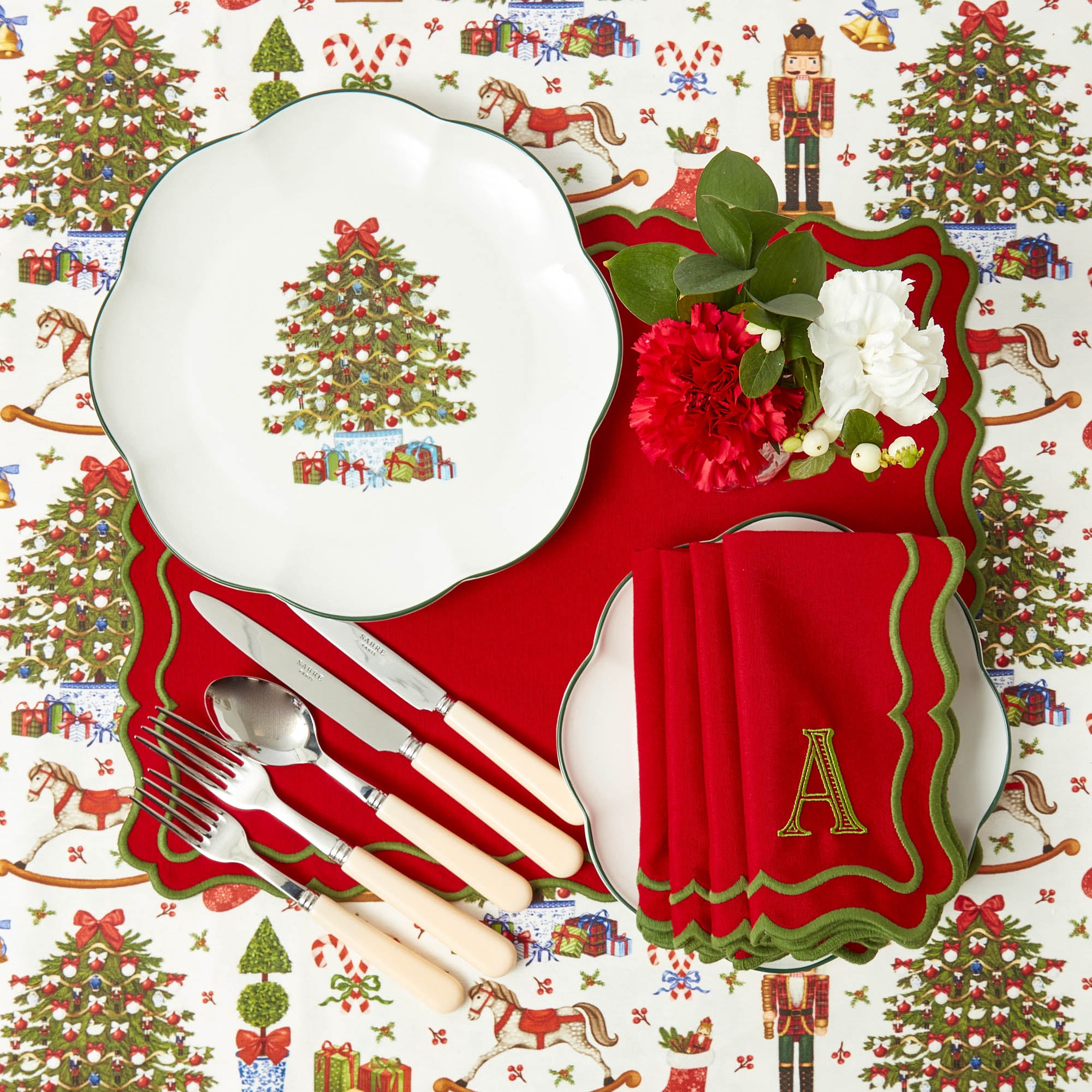 Jolly Nutcracker Tablecloth