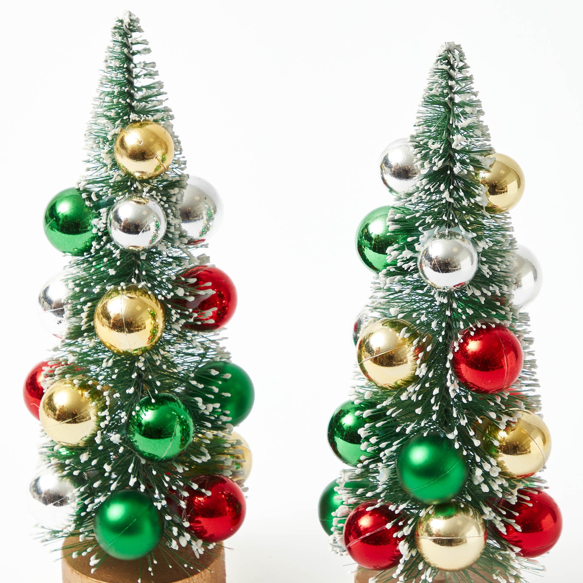 Frosted Christmas Bauble Tree (Set of 3)