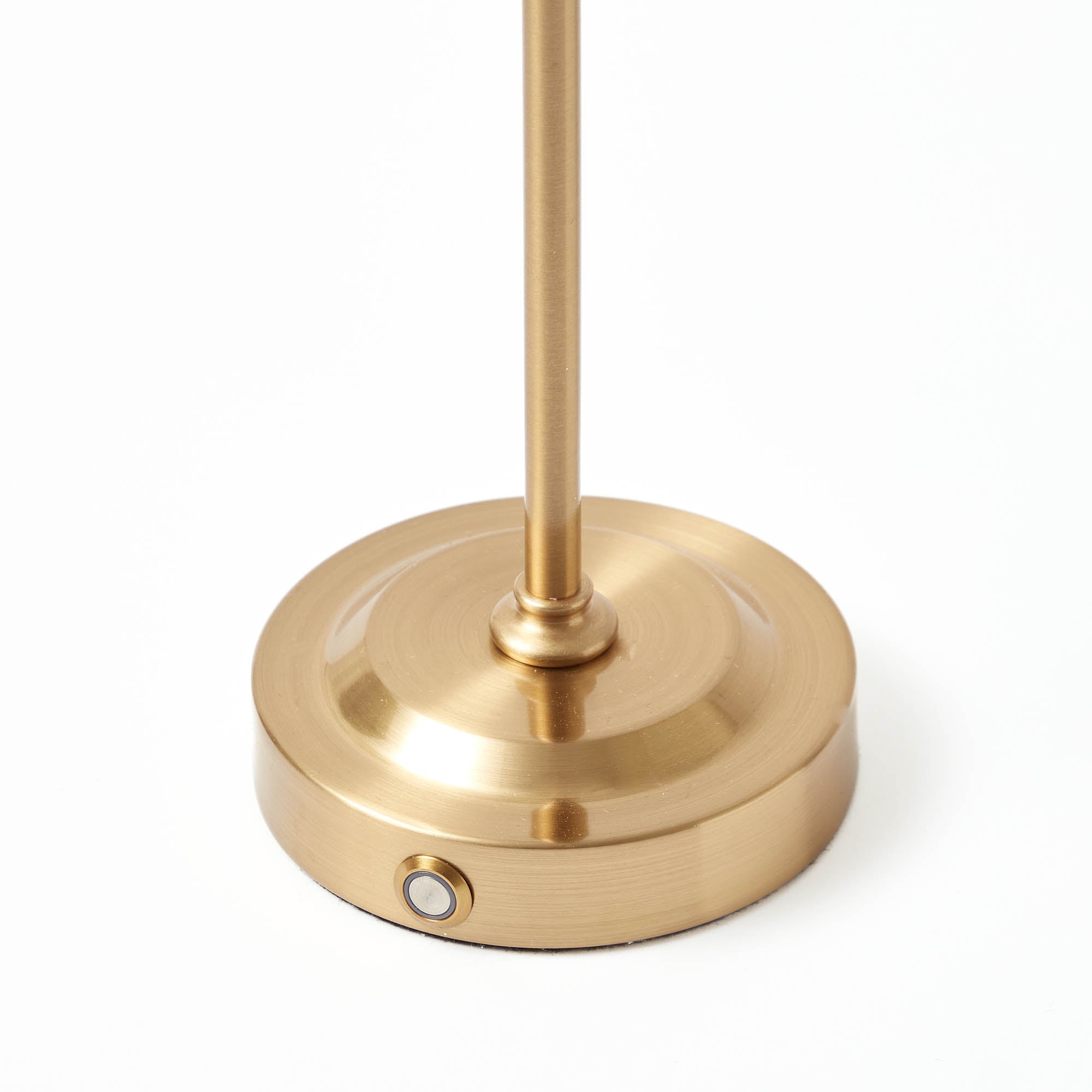 Edie Tall Rechargeable Lamp with Orange Velvet Bow Shade (18cm)