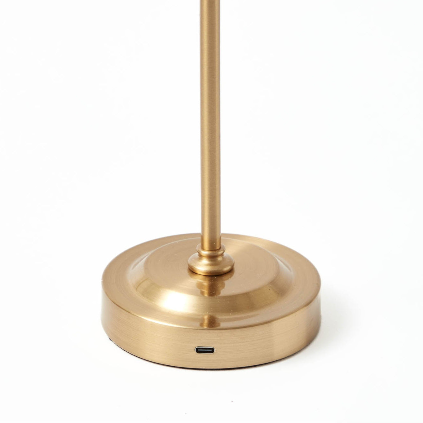 Edie Tall Rechargeable Lamp with Olive Velvet Bow Shade (18cm)