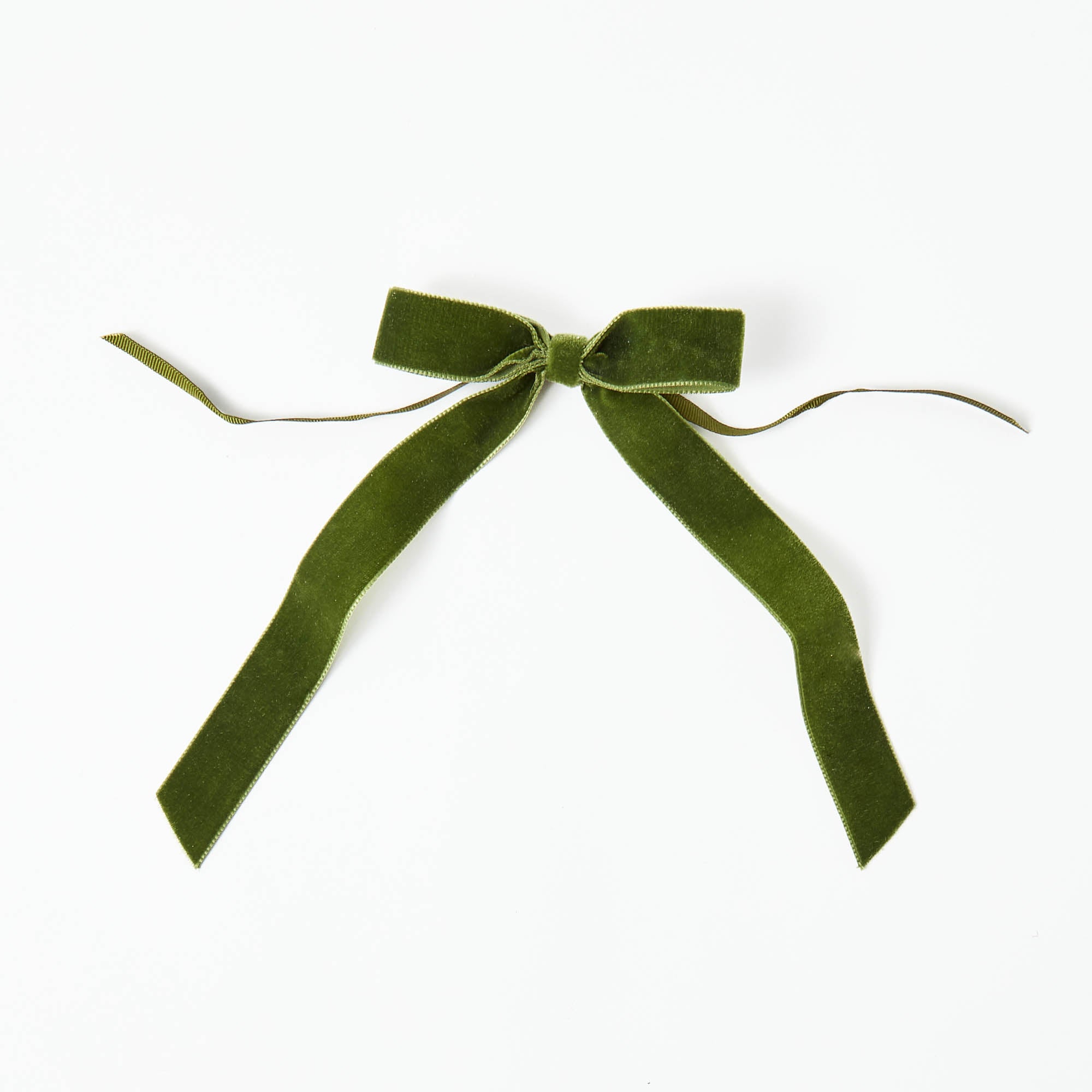 Forest Green Velvet Bow (Set of 4) - 20cm