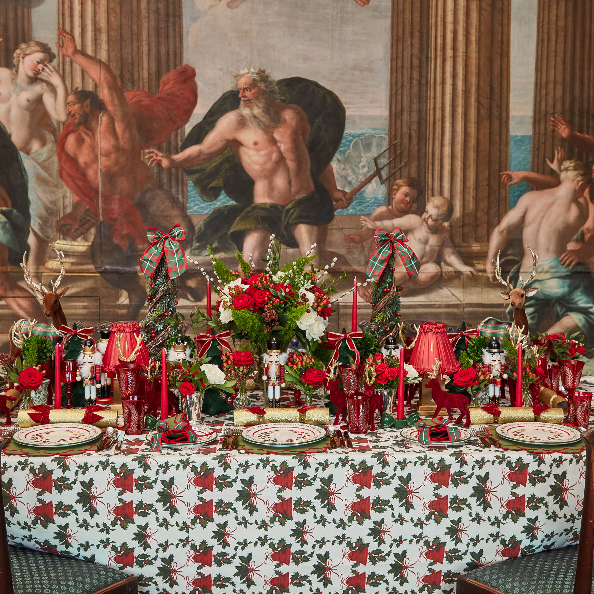 Red Frilled Silk Lampshade (18cm)