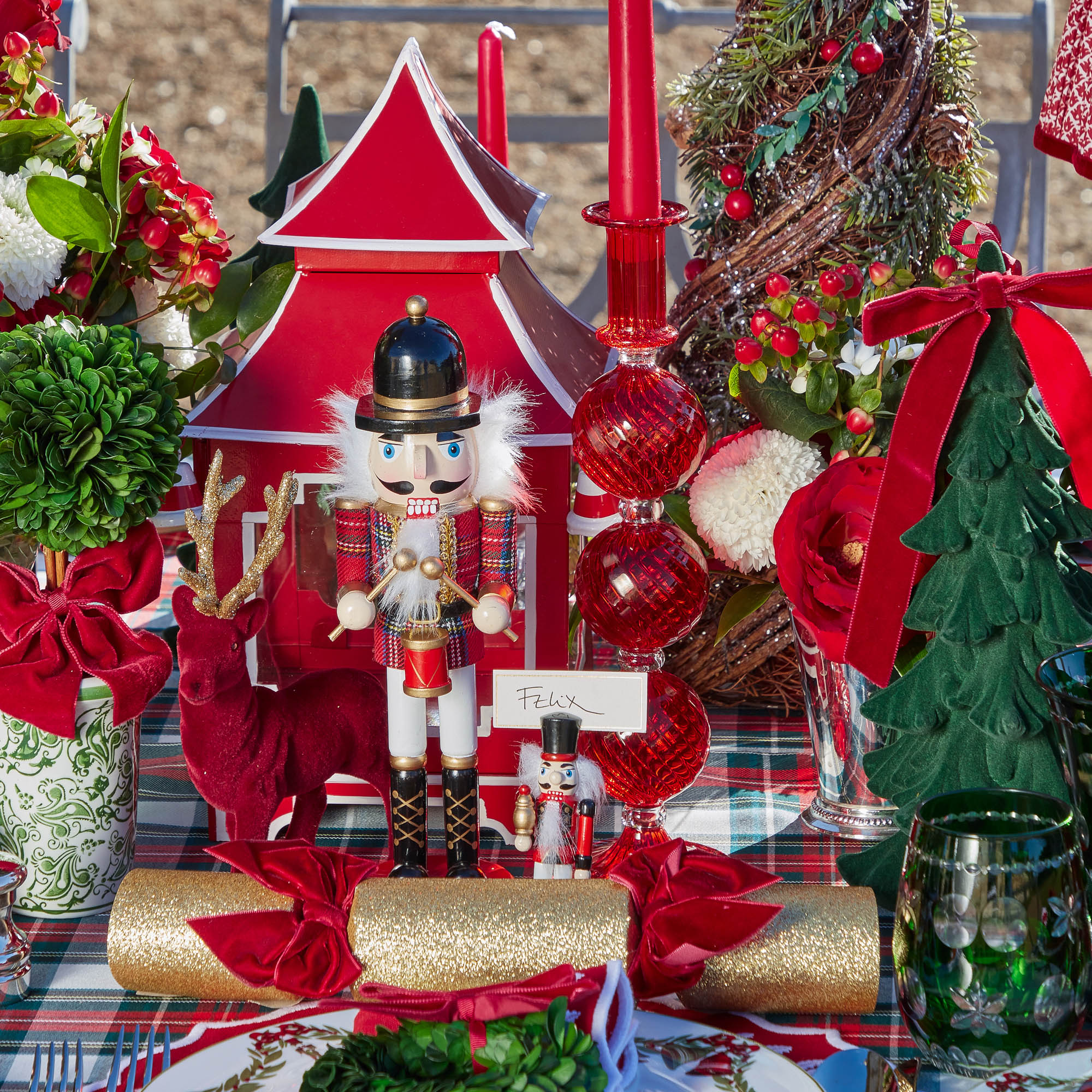 Camille Red Candle Set