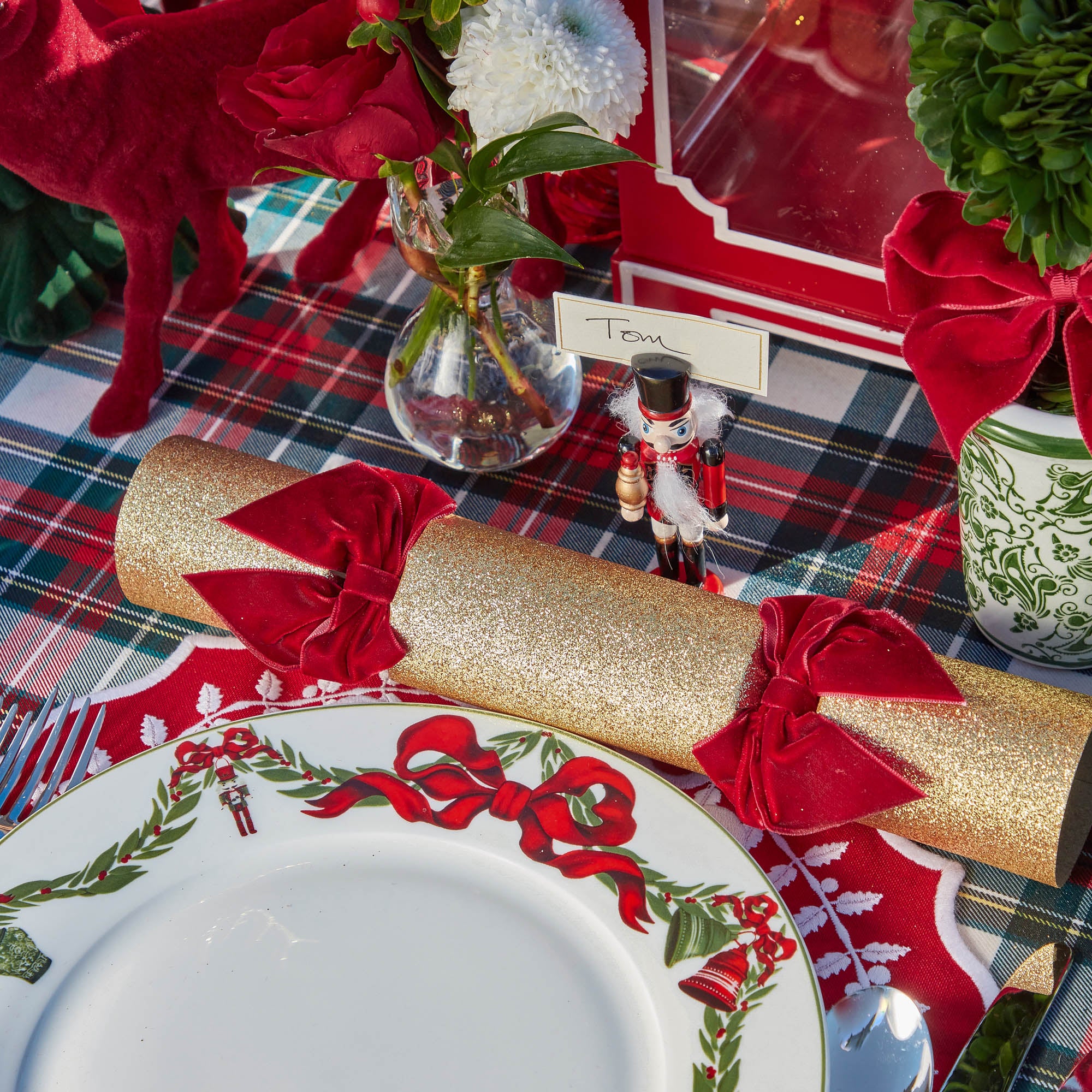 Red Nutcracker Placecard Holders (Set of 4)