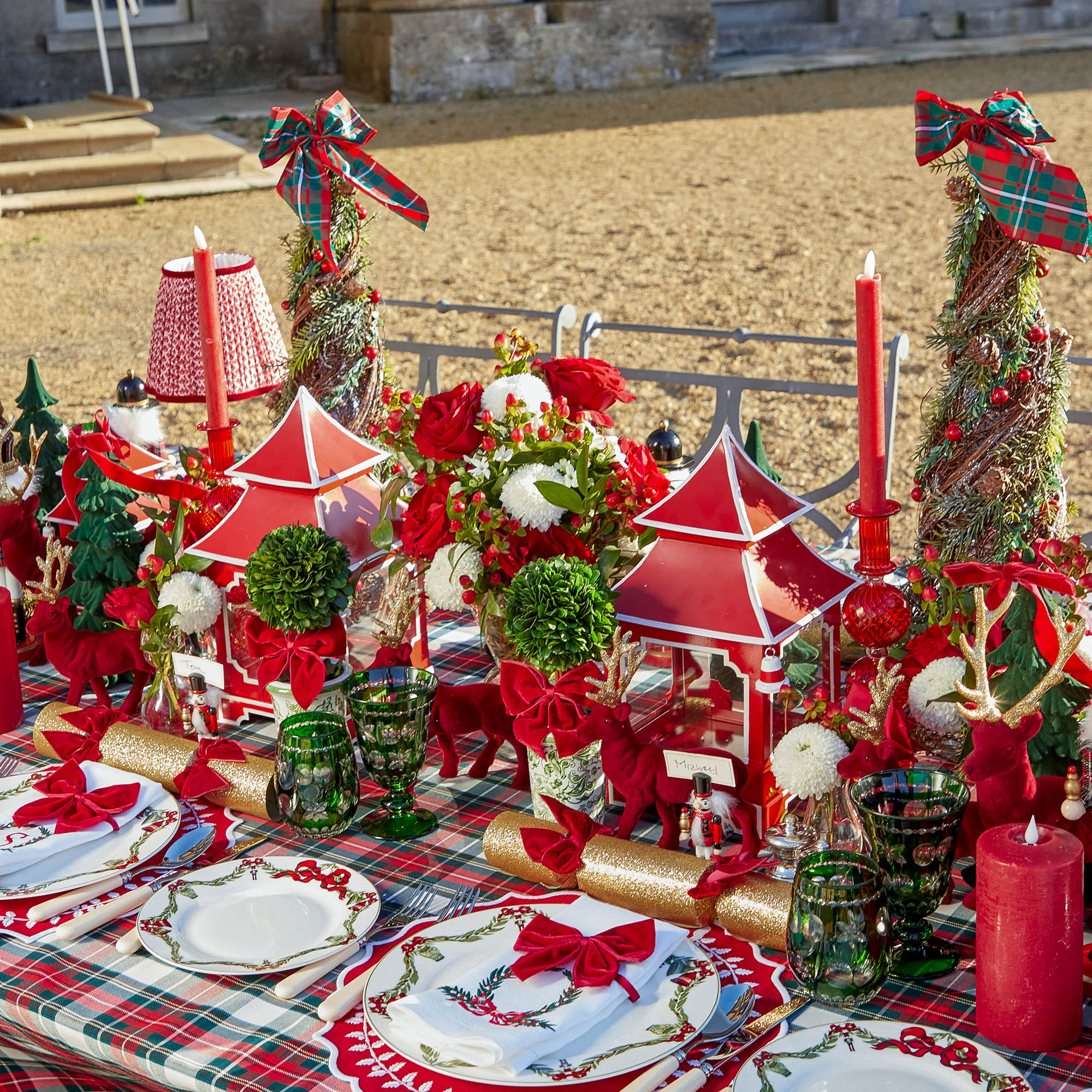 Red LED Dinner Candles (Set of 6)