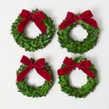 Elevate your Christmas decorations with the classic charm of our Set of 4 Boxwood Wreaths, adding a touch of tradition to all your holiday celebrations.