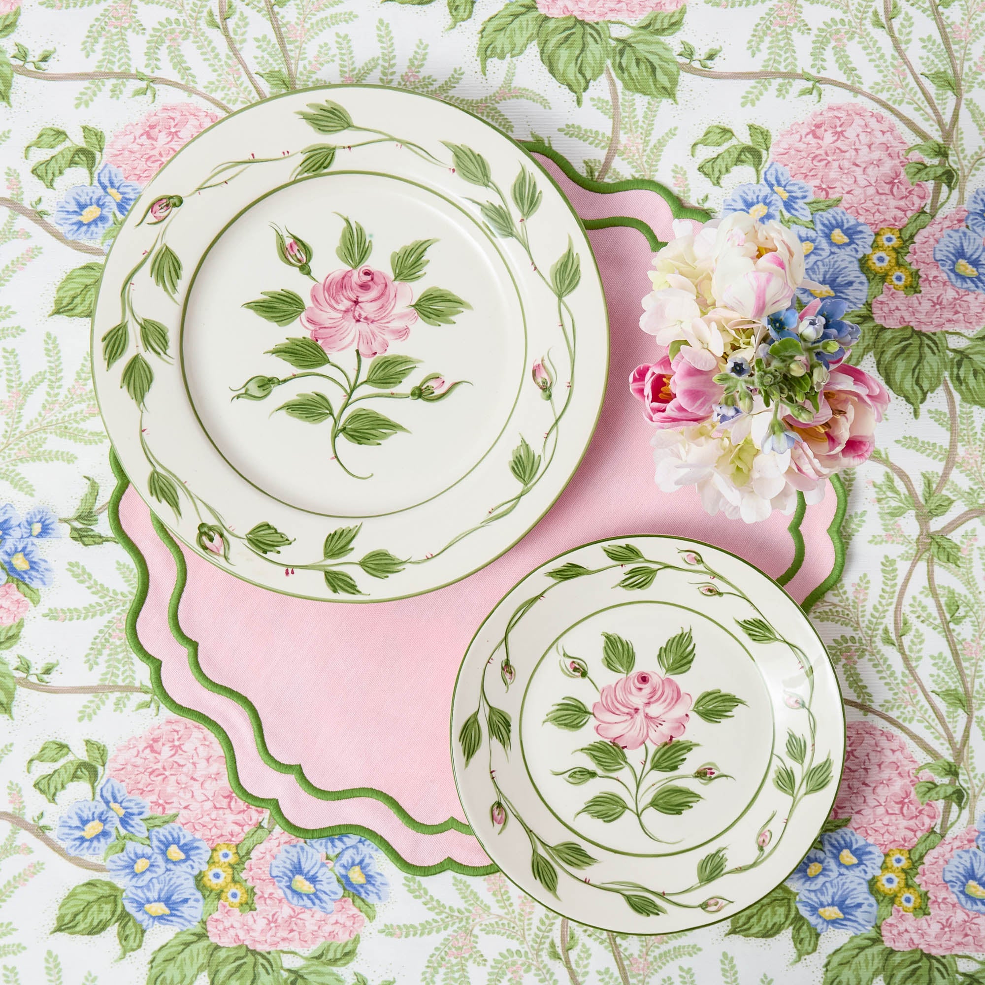 Katherine Pink & Green Placemats (Set of 4)