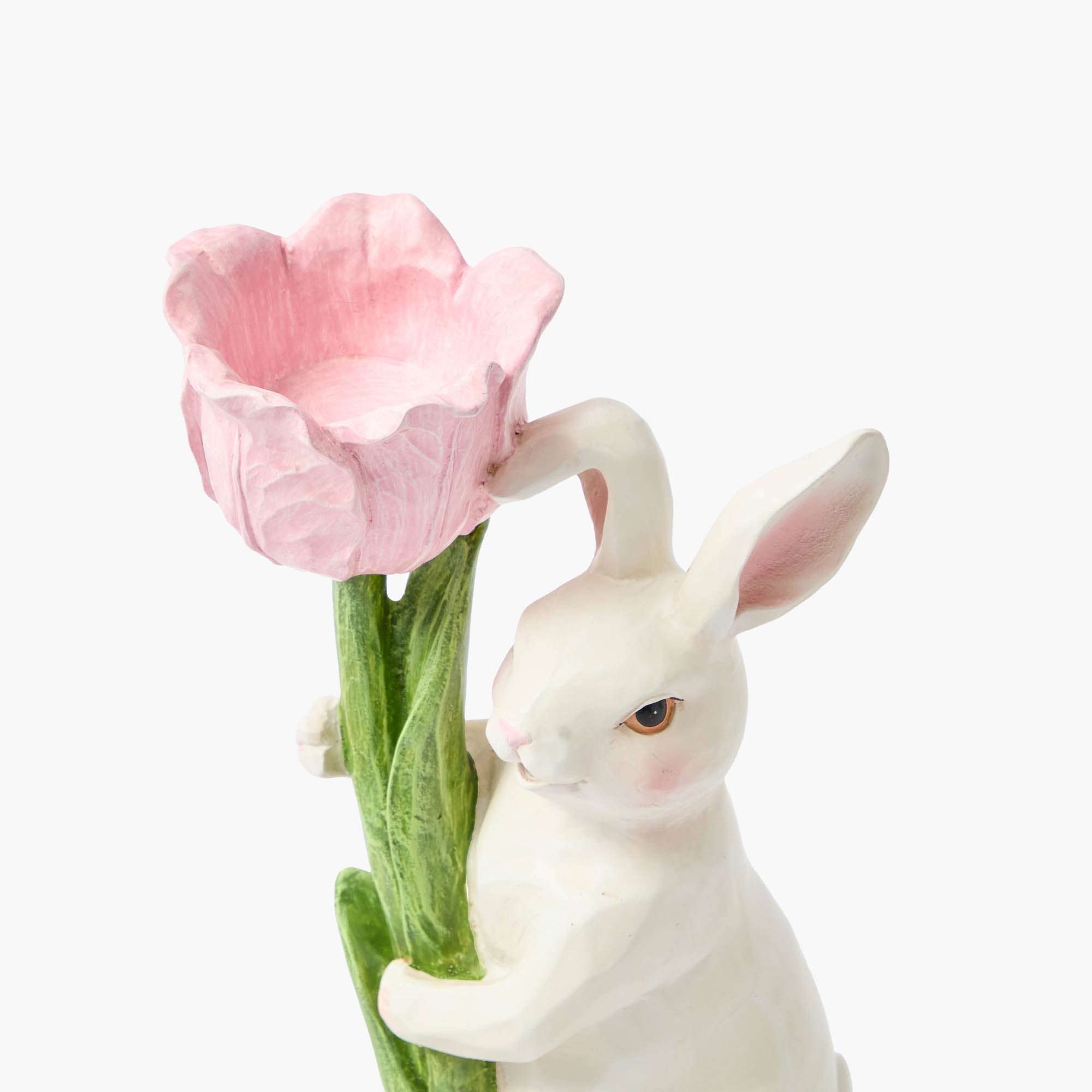 Bunny with Pink Tulip (Pair)