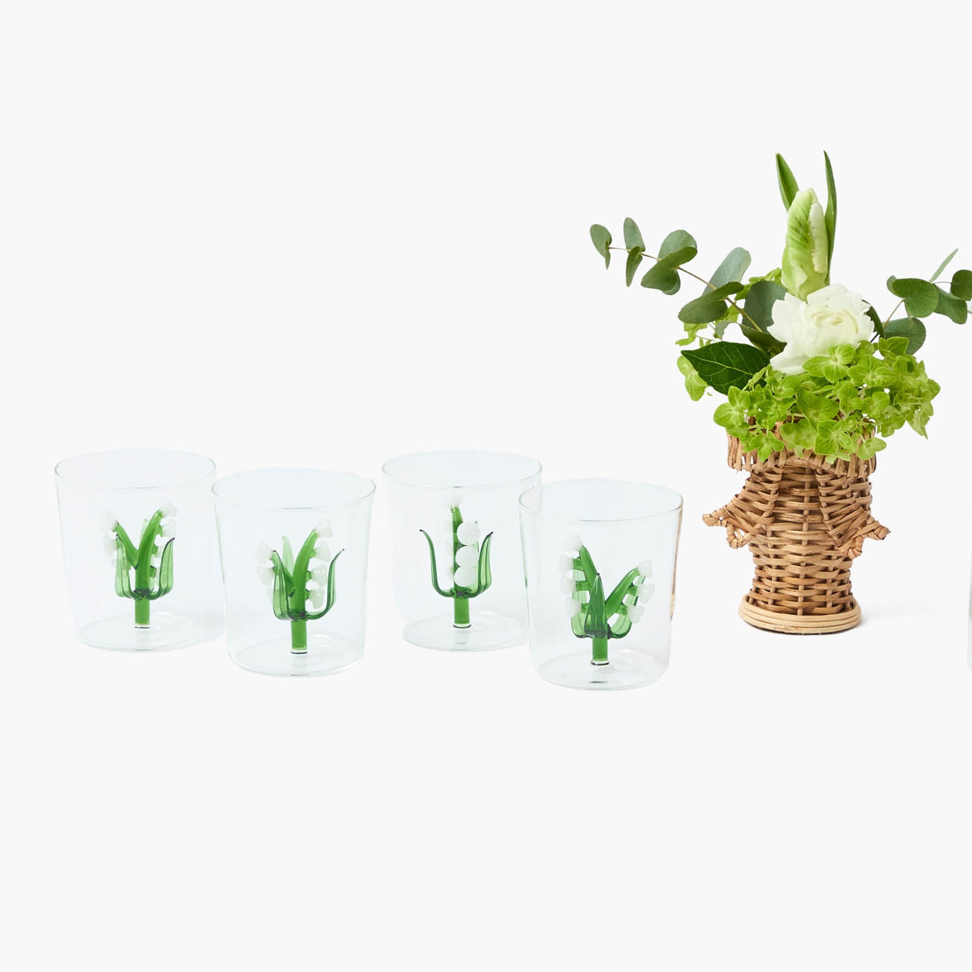 Lily of the Valley Glasses (Set of 4)