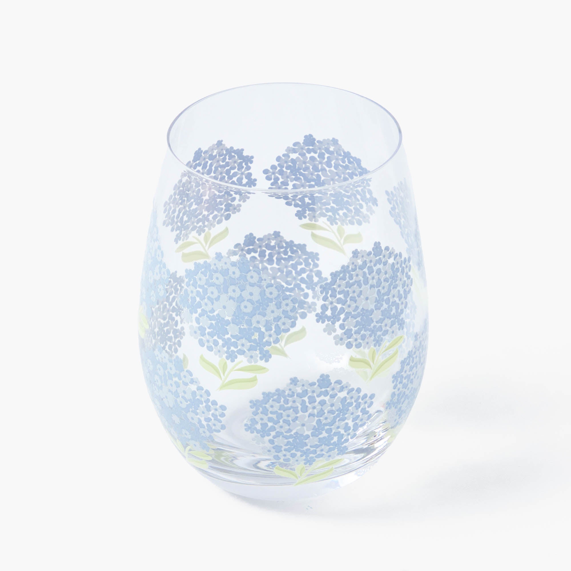 Blue Hydrangea Glasses (Set of 4)
