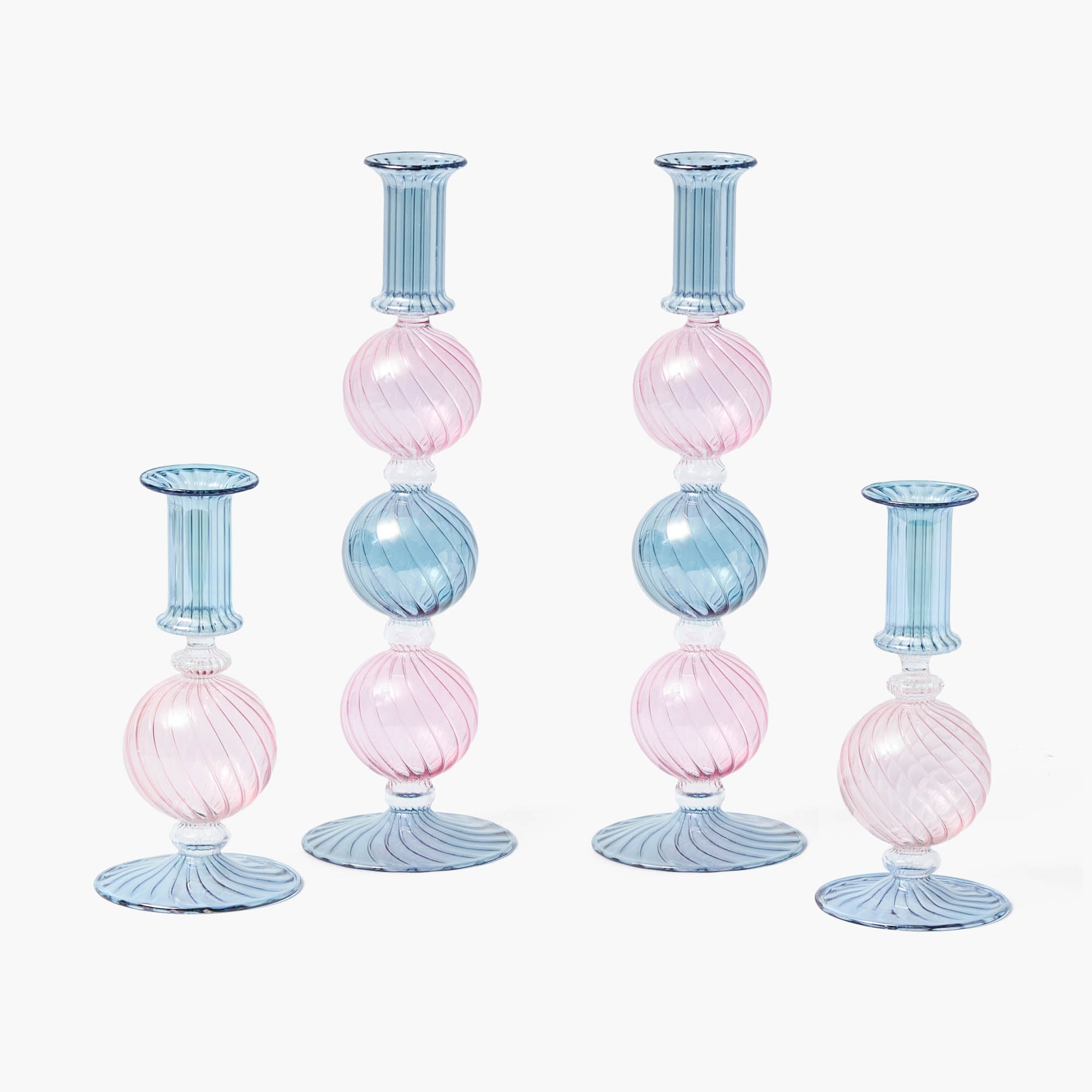 Camille Pink & Blue Candle Set