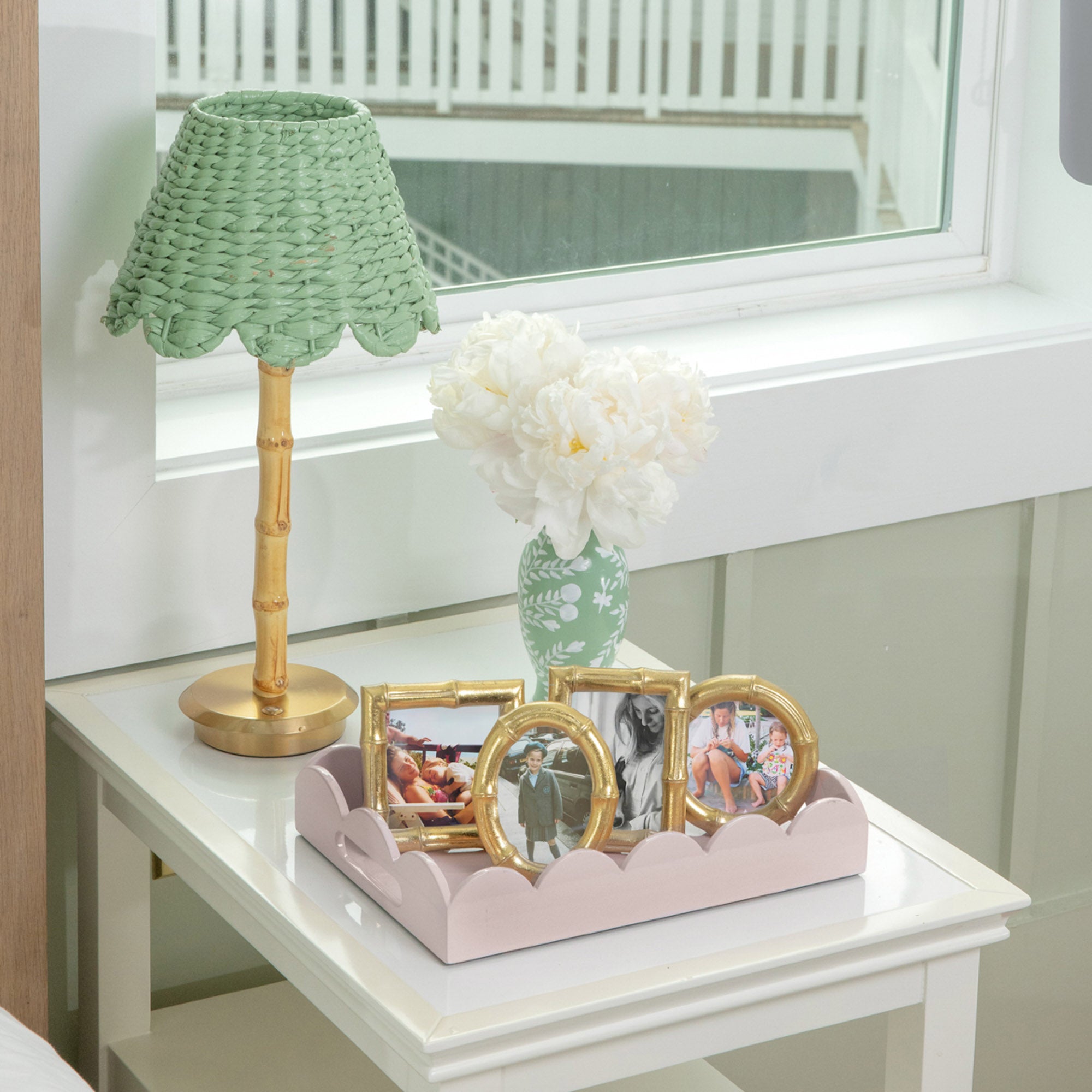 Gold Mini Bamboo Photo Frames (Set of 4)