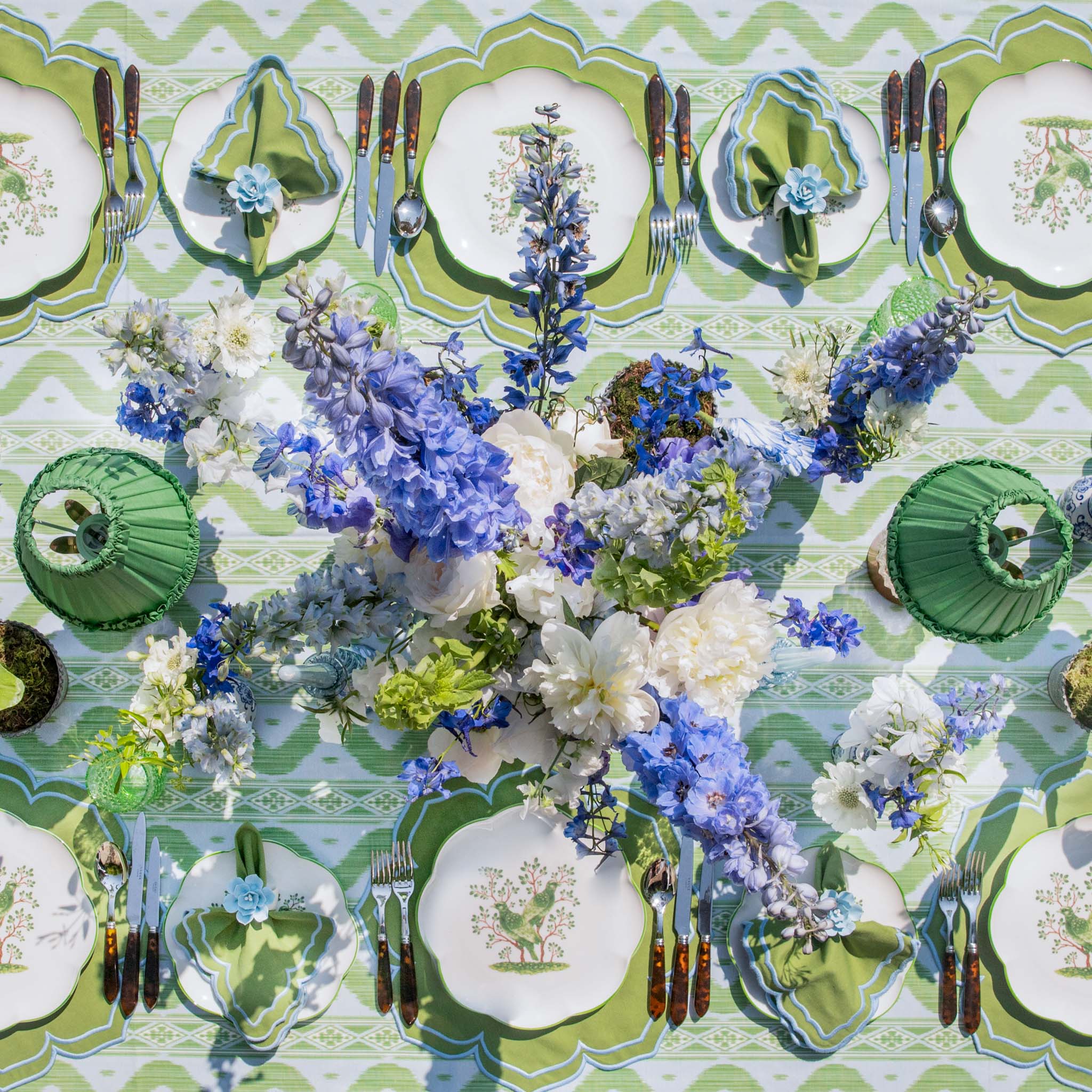 Fleur Green Placemats (Set of 4)