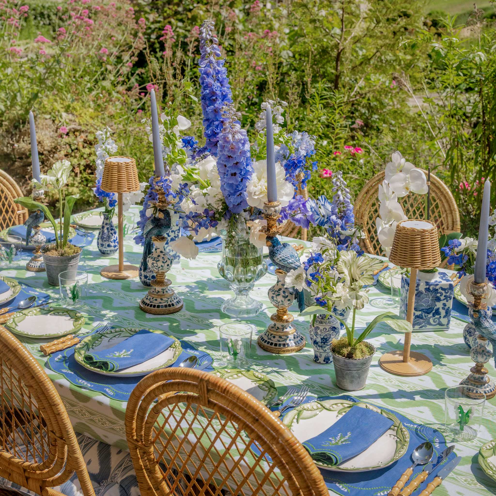 Mrs. Alice Handpainted Green Tulip