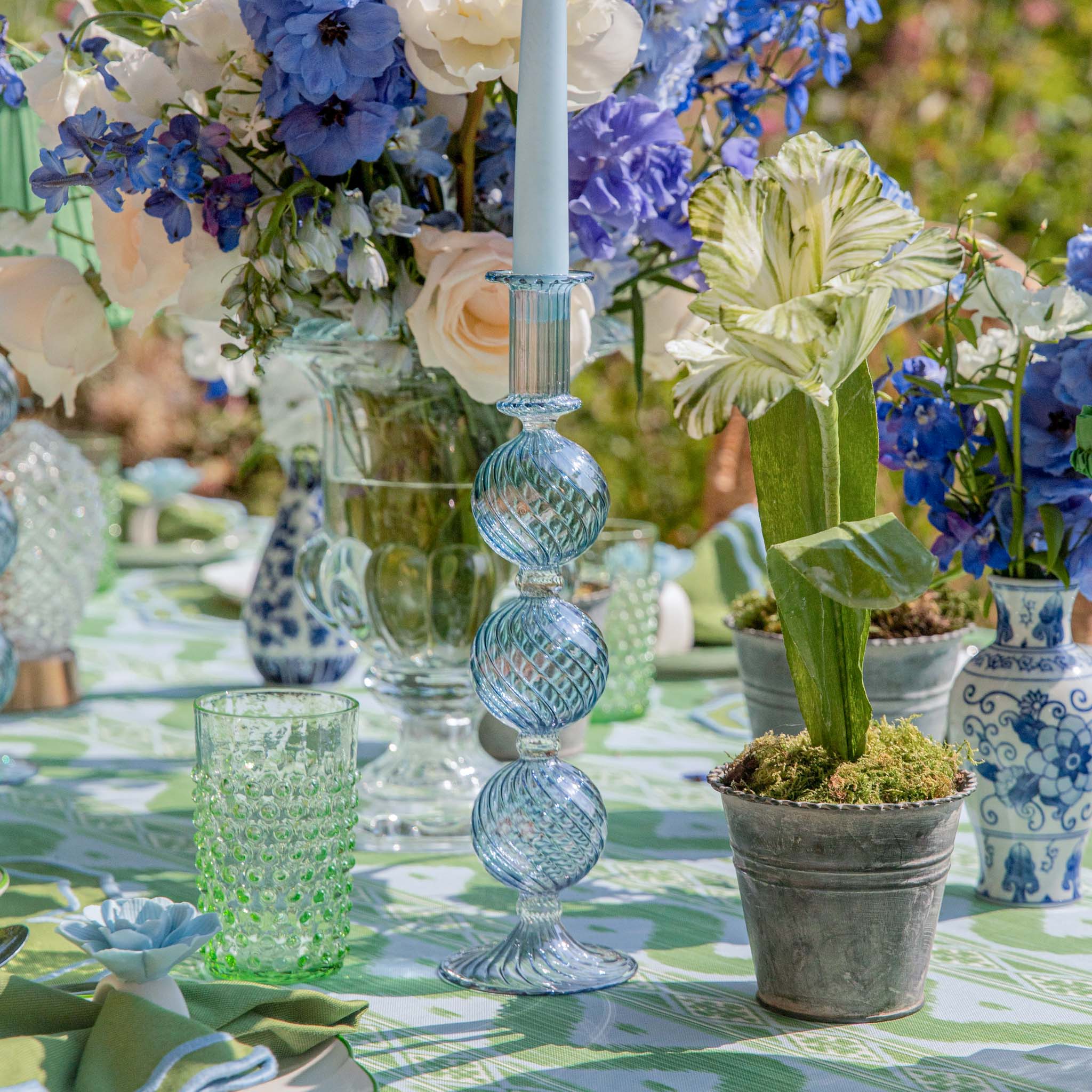 Mrs. Alice Handpainted Green Tulip