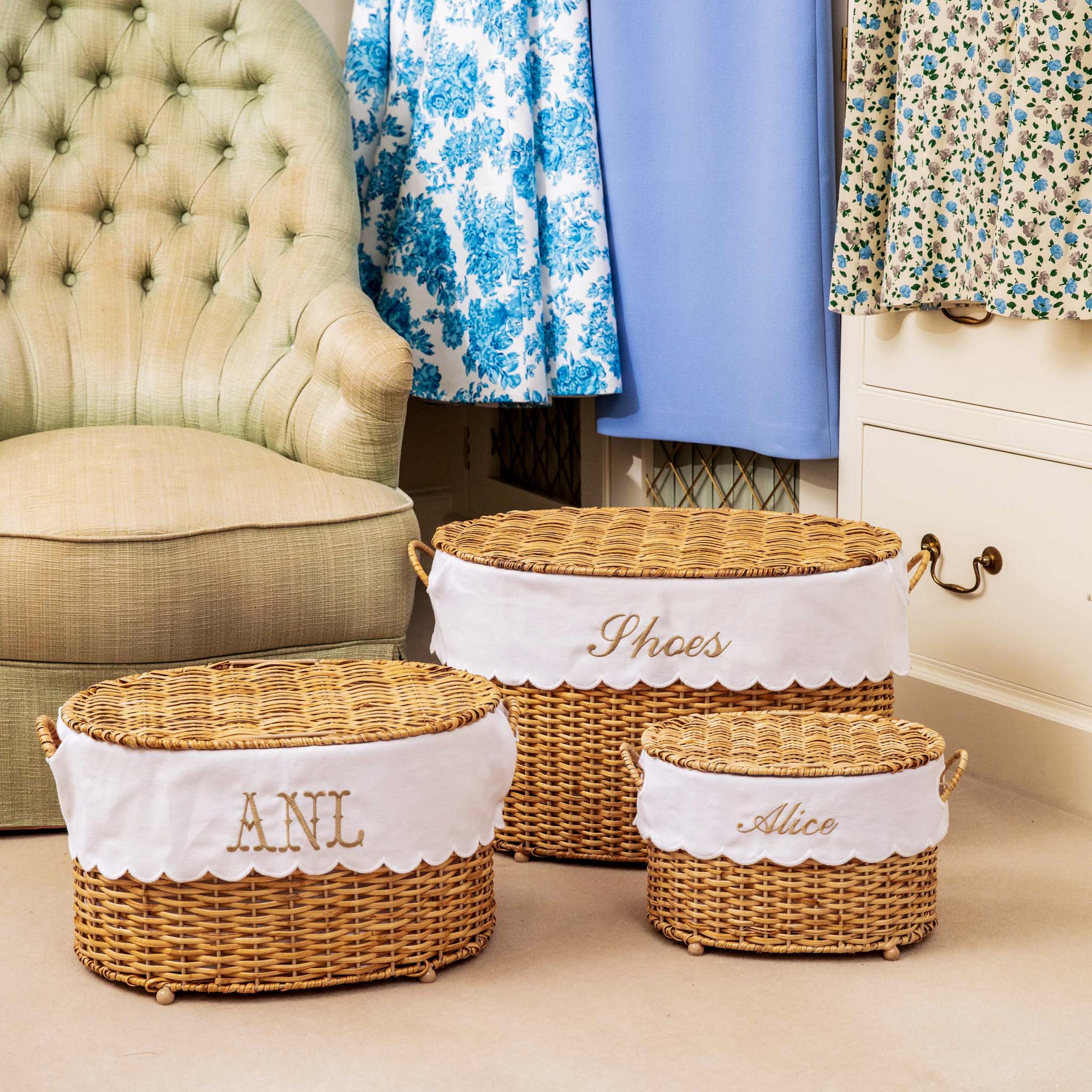 Isabella Rattan Basket (Small)