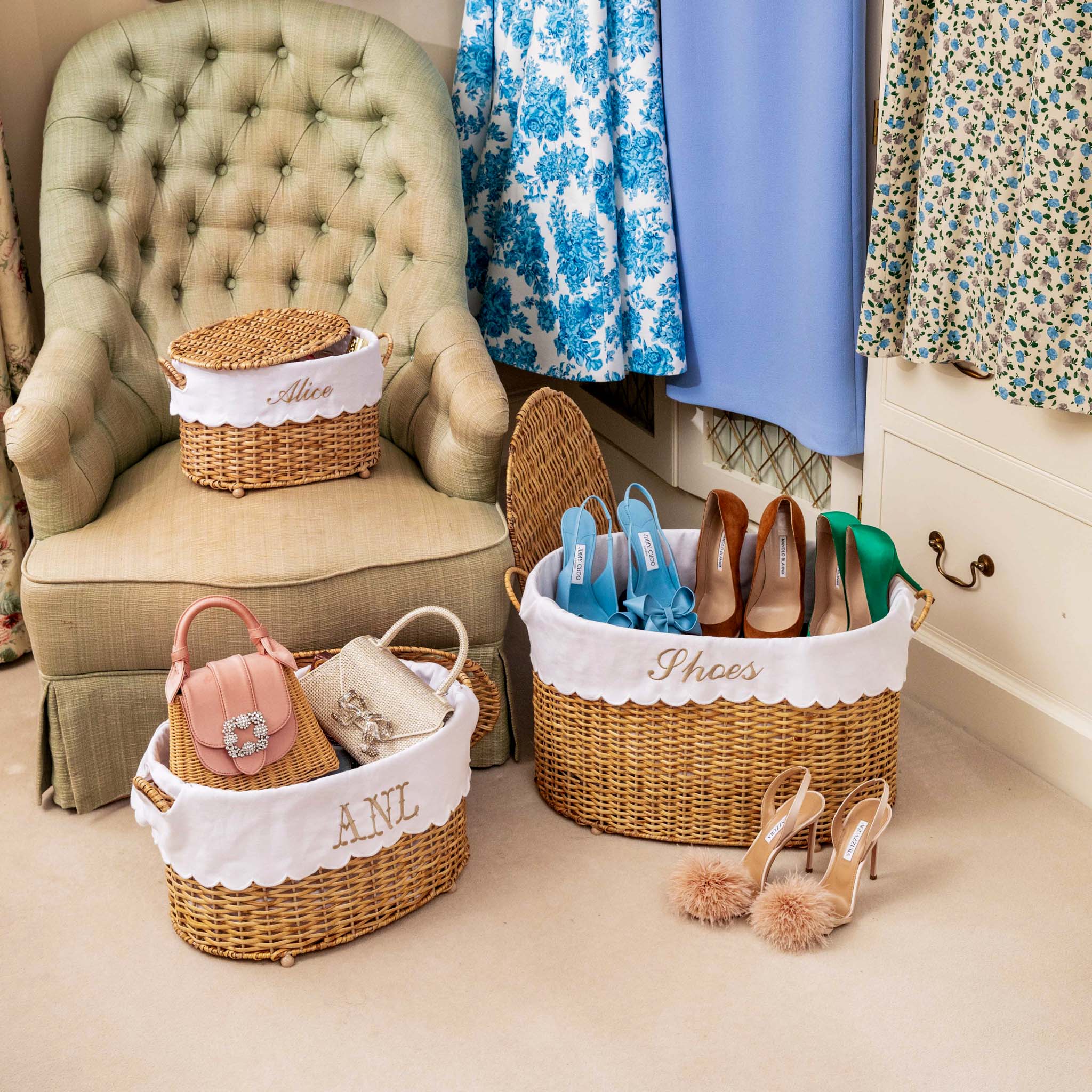 Isabella Rattan Basket (Small)