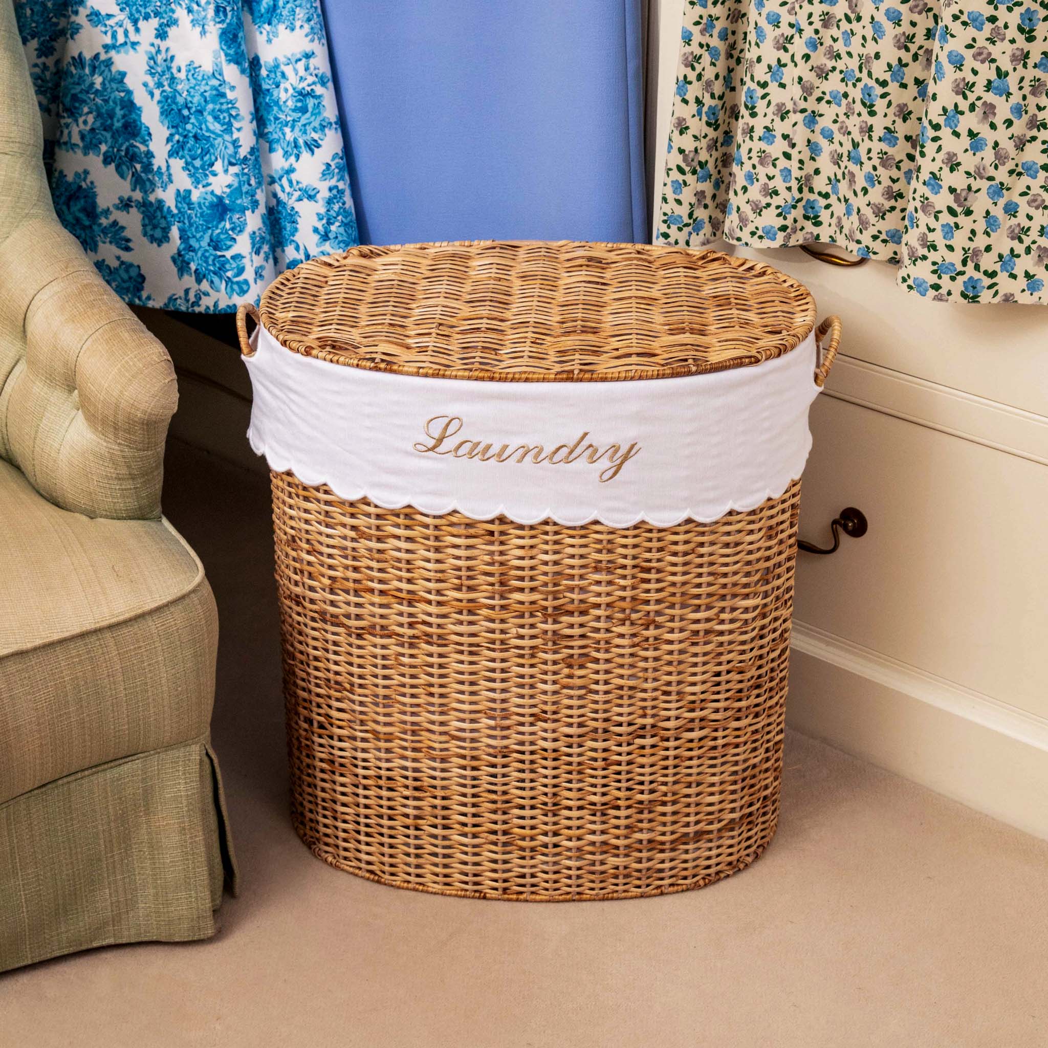 Isabella Rattan Laundry Basket