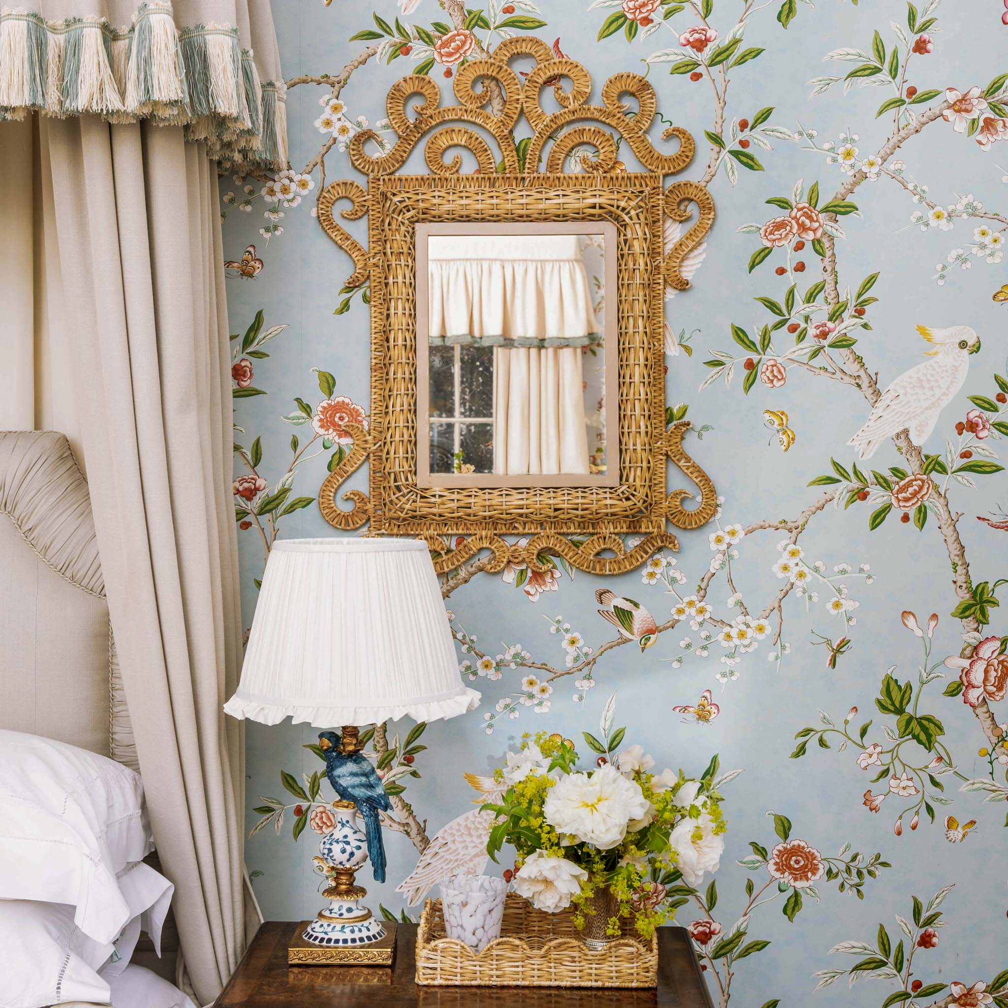 The Small Grand Rattan Mirror