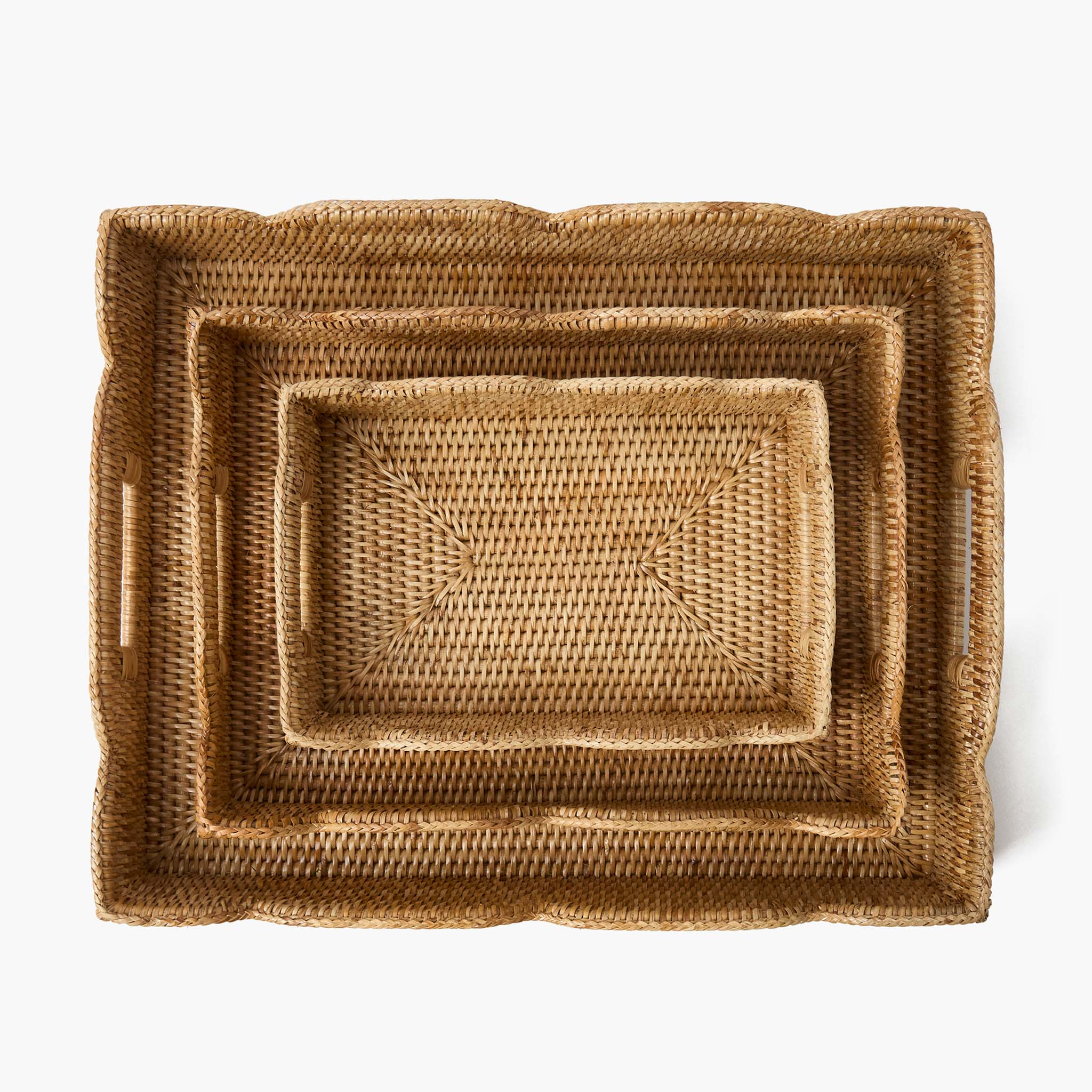 Natural Large Rattan Tray