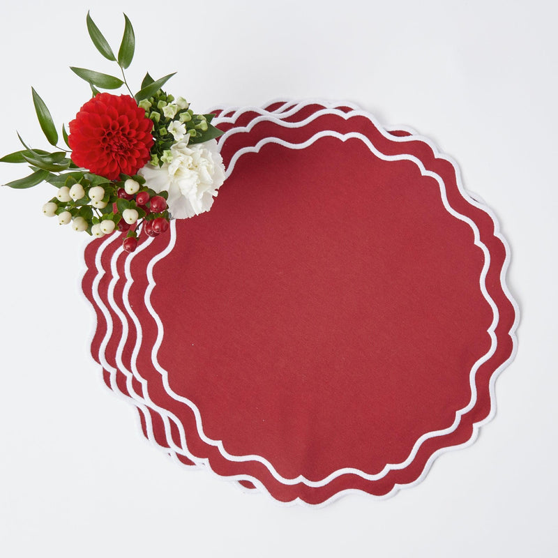 Add a touch of holiday elegance to your Christmas dinners with the Katherine Berry Red Placemats Set, perfect for creating a coordinated and inviting dining atmosphere.