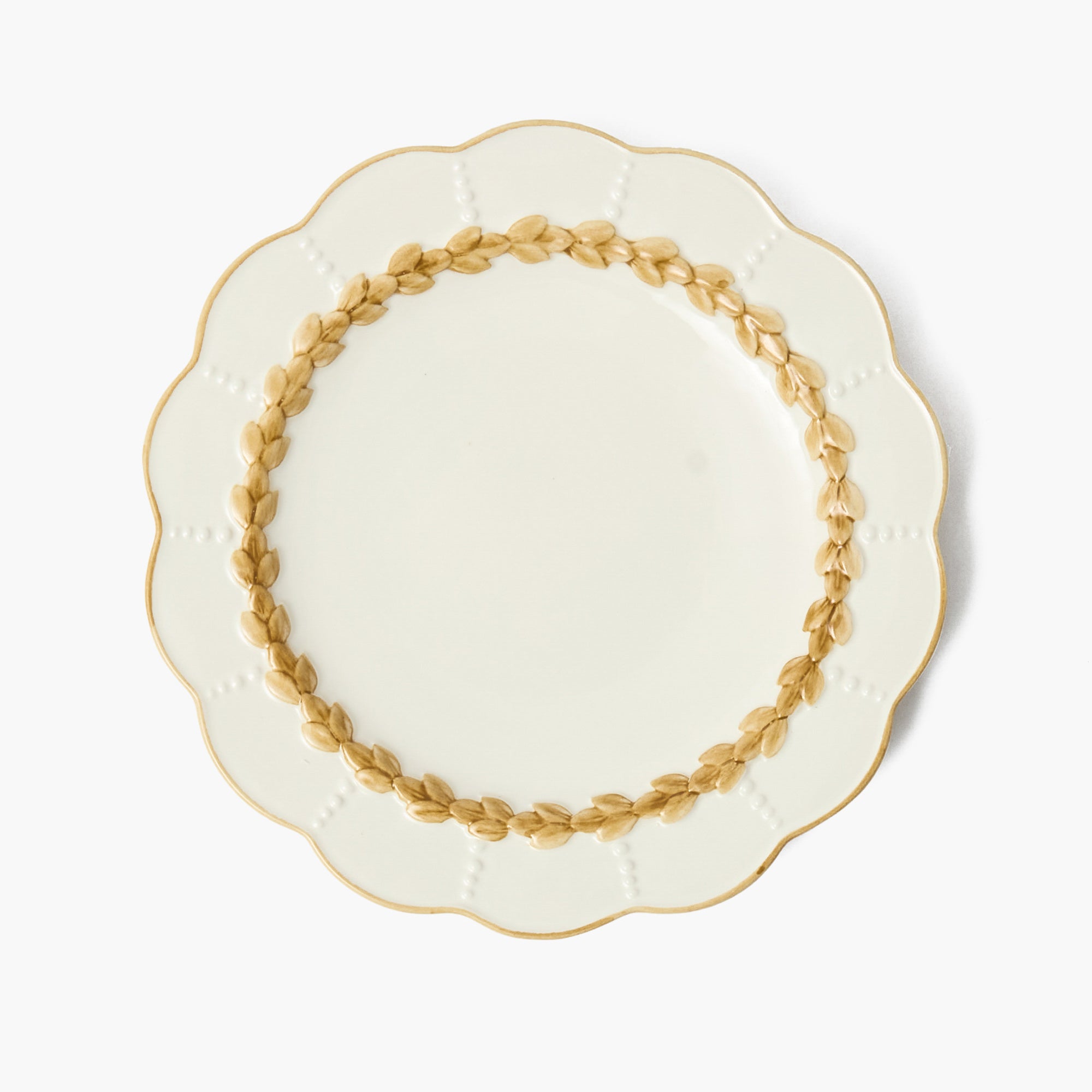 Putty Laurel Dinner Plates (Set of 4)