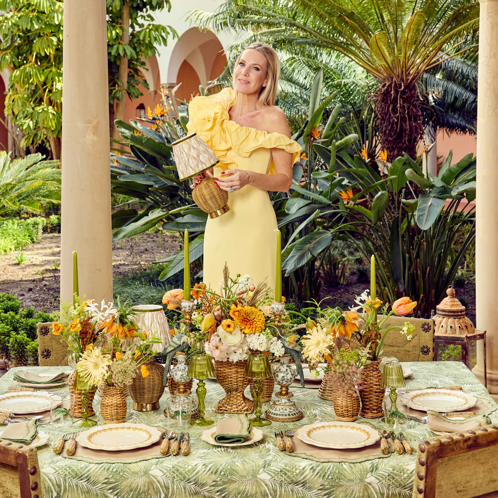 Putty & Green Ikat Lampshade (18cm)