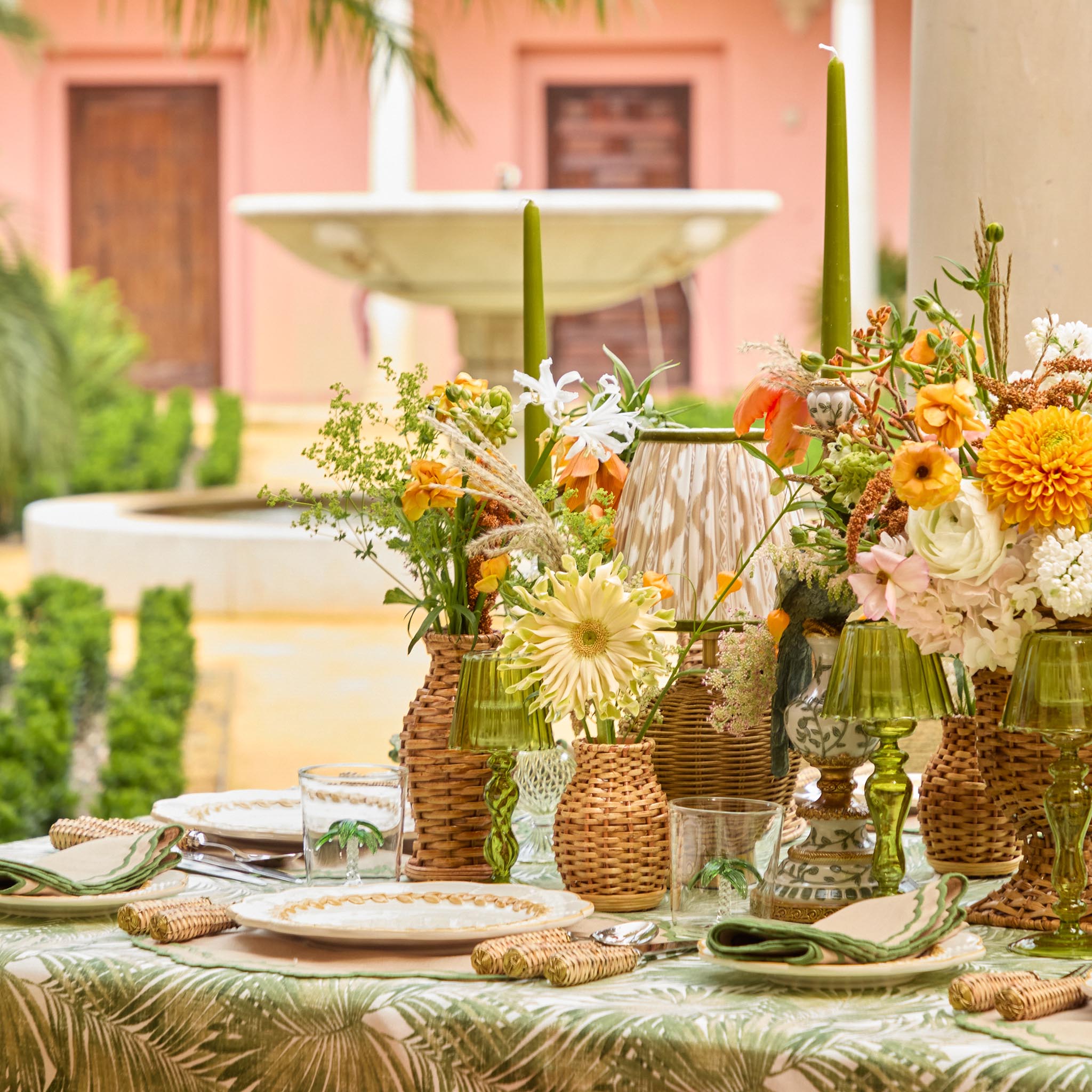 Mini Natural Rattan Vase (Set of 3)